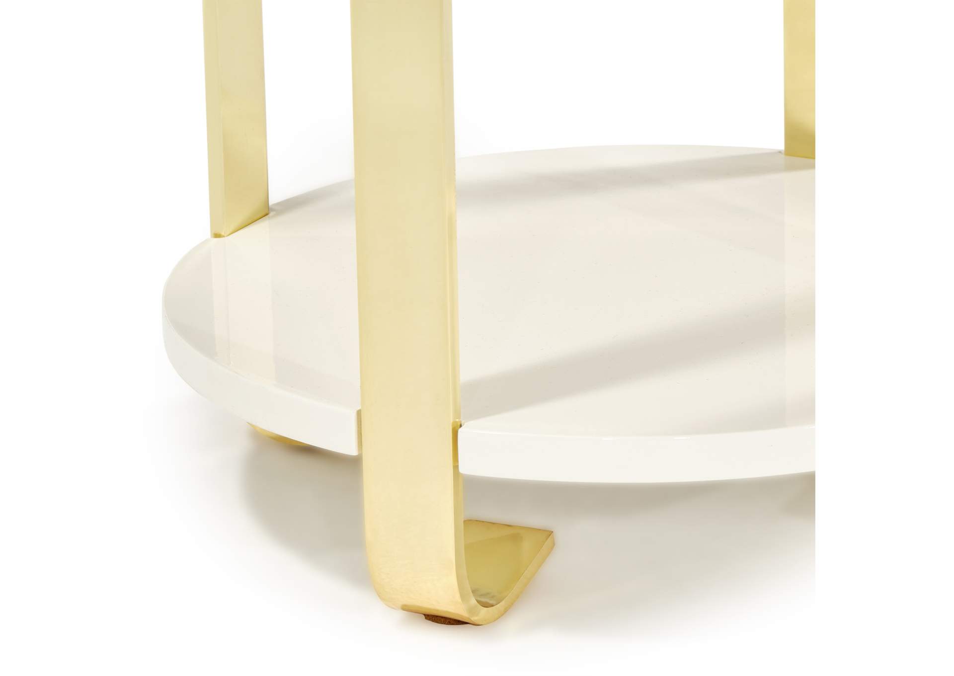 Ariana Chairside Table - Gold image 6