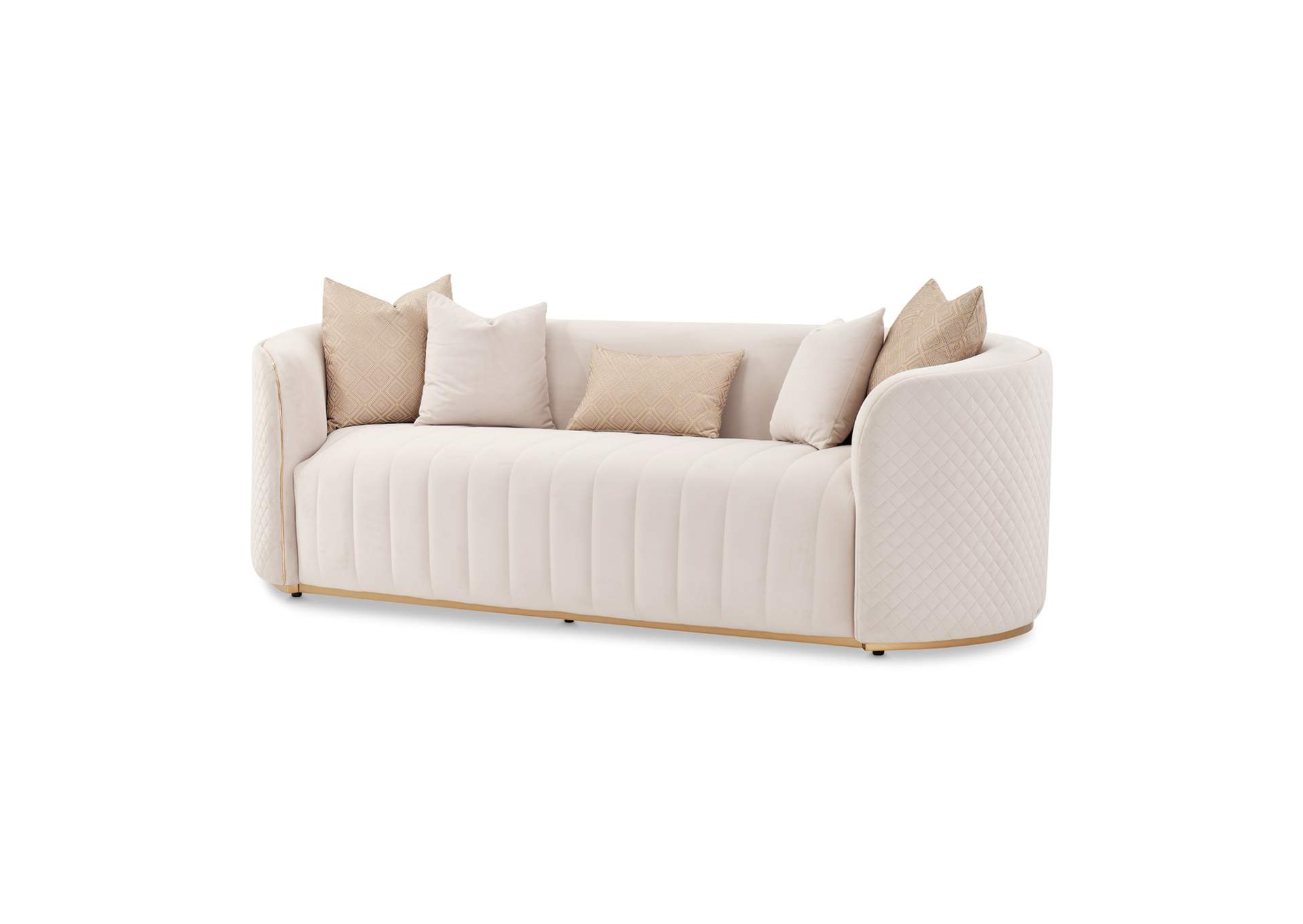 Ariana Sofa - Beige and Gold image 1
