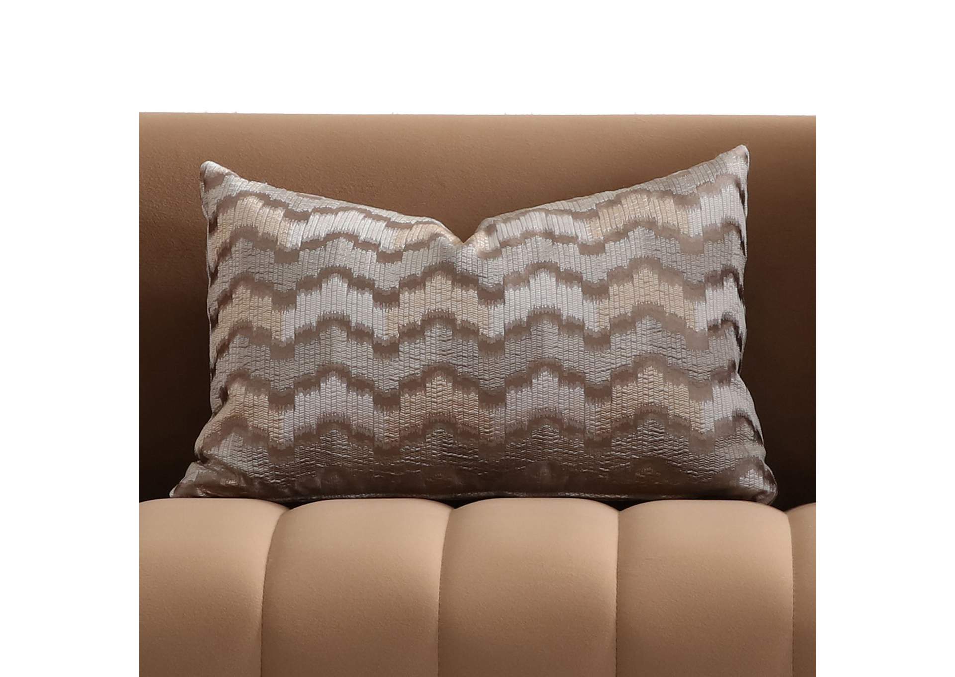 Ariana Velvet Sofa - Caramel and Gold image 9