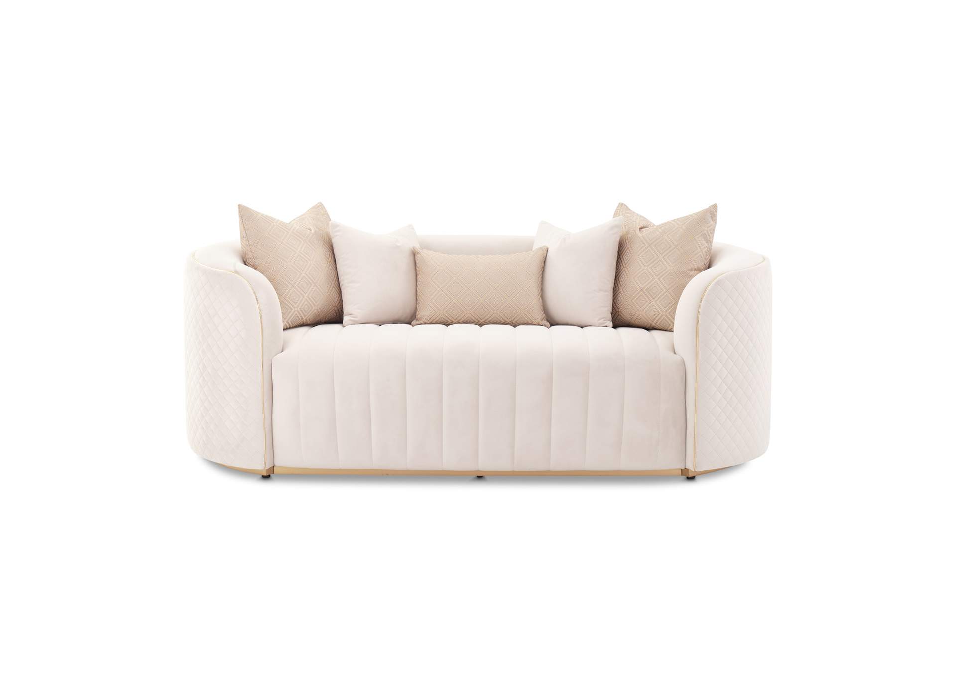 Ariana Loveseat - Beige and Gold image 23