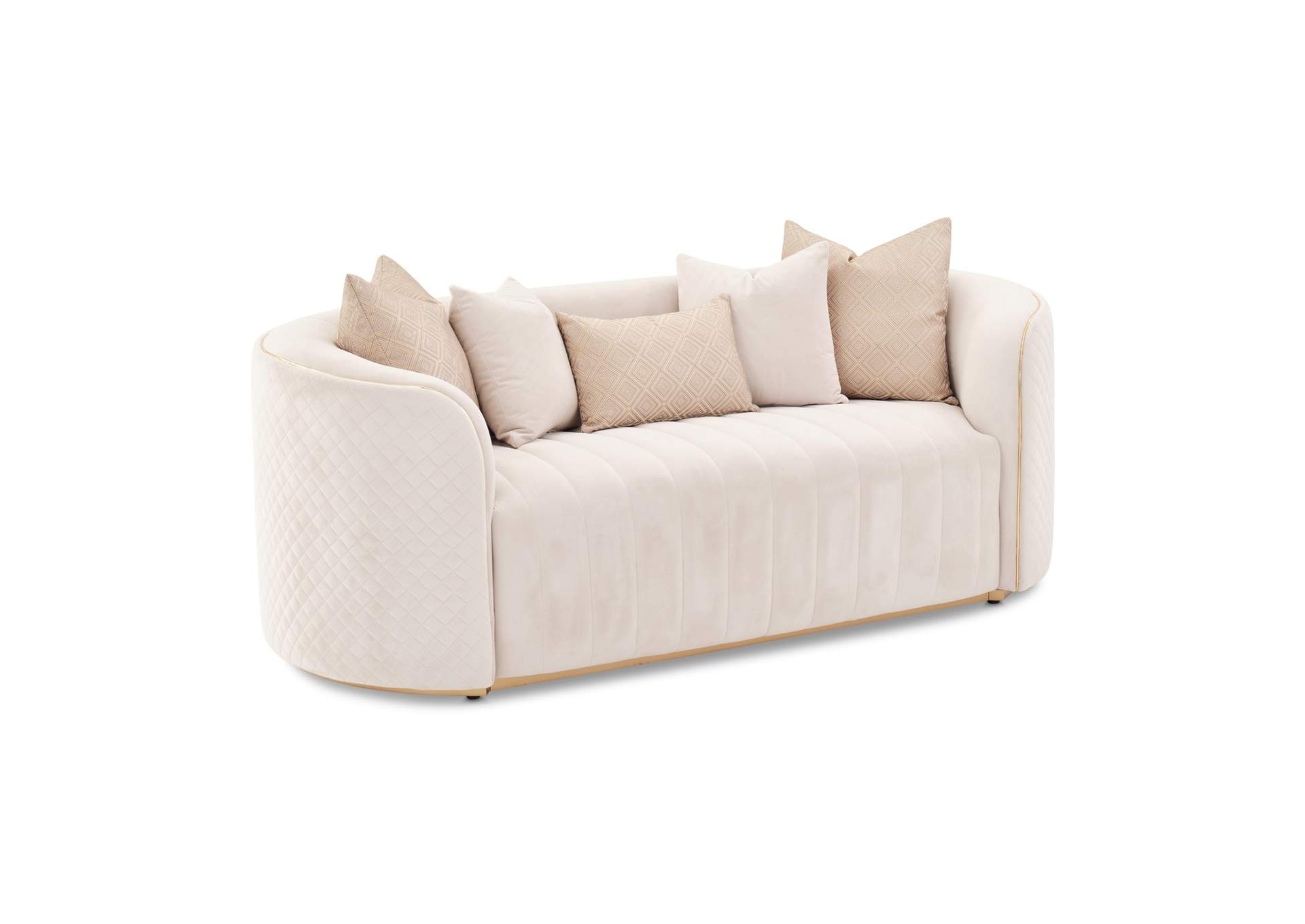 Ariana Loveseat - Beige and Gold image 22
