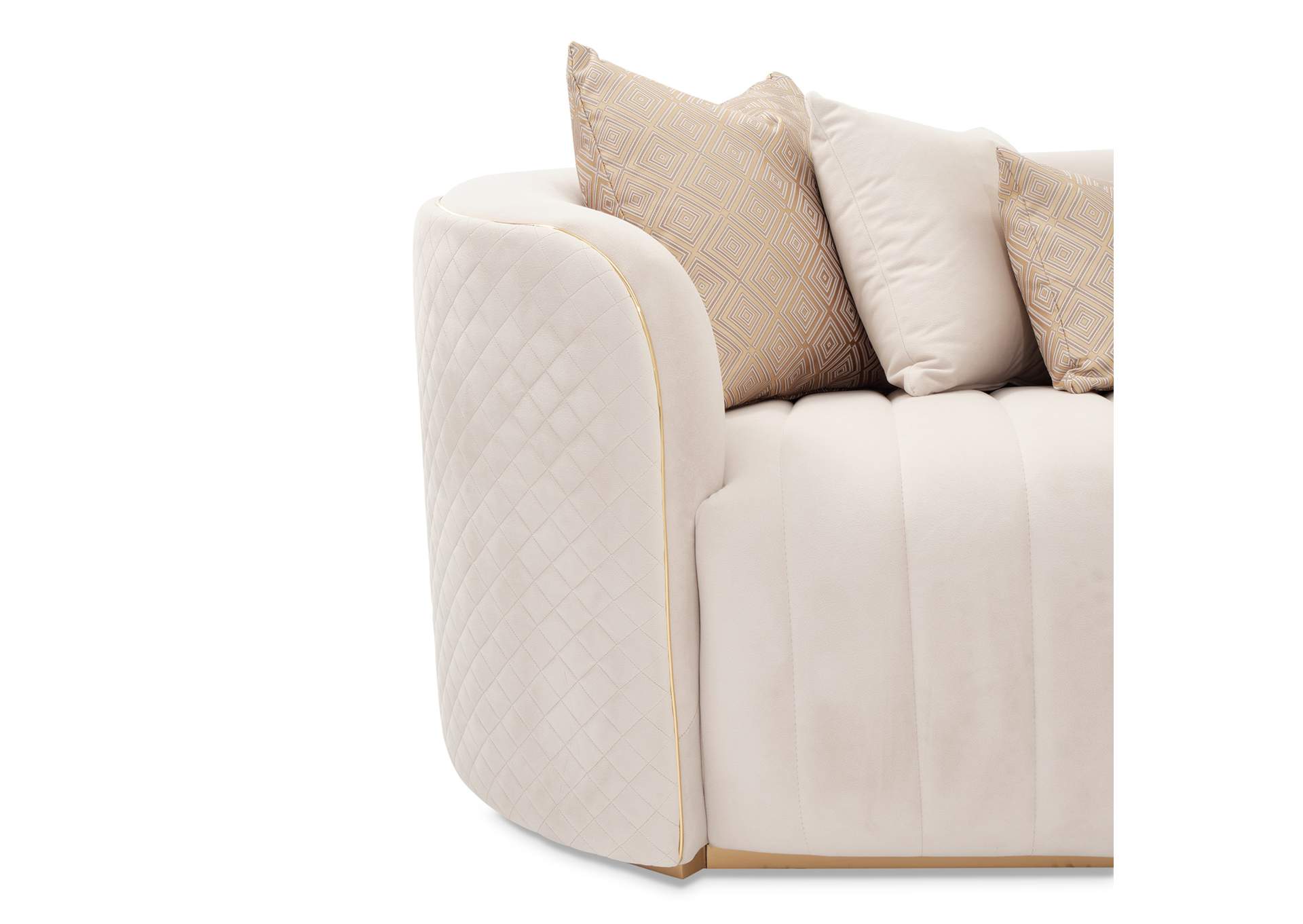 Ariana Loveseat - Beige and Gold image 16