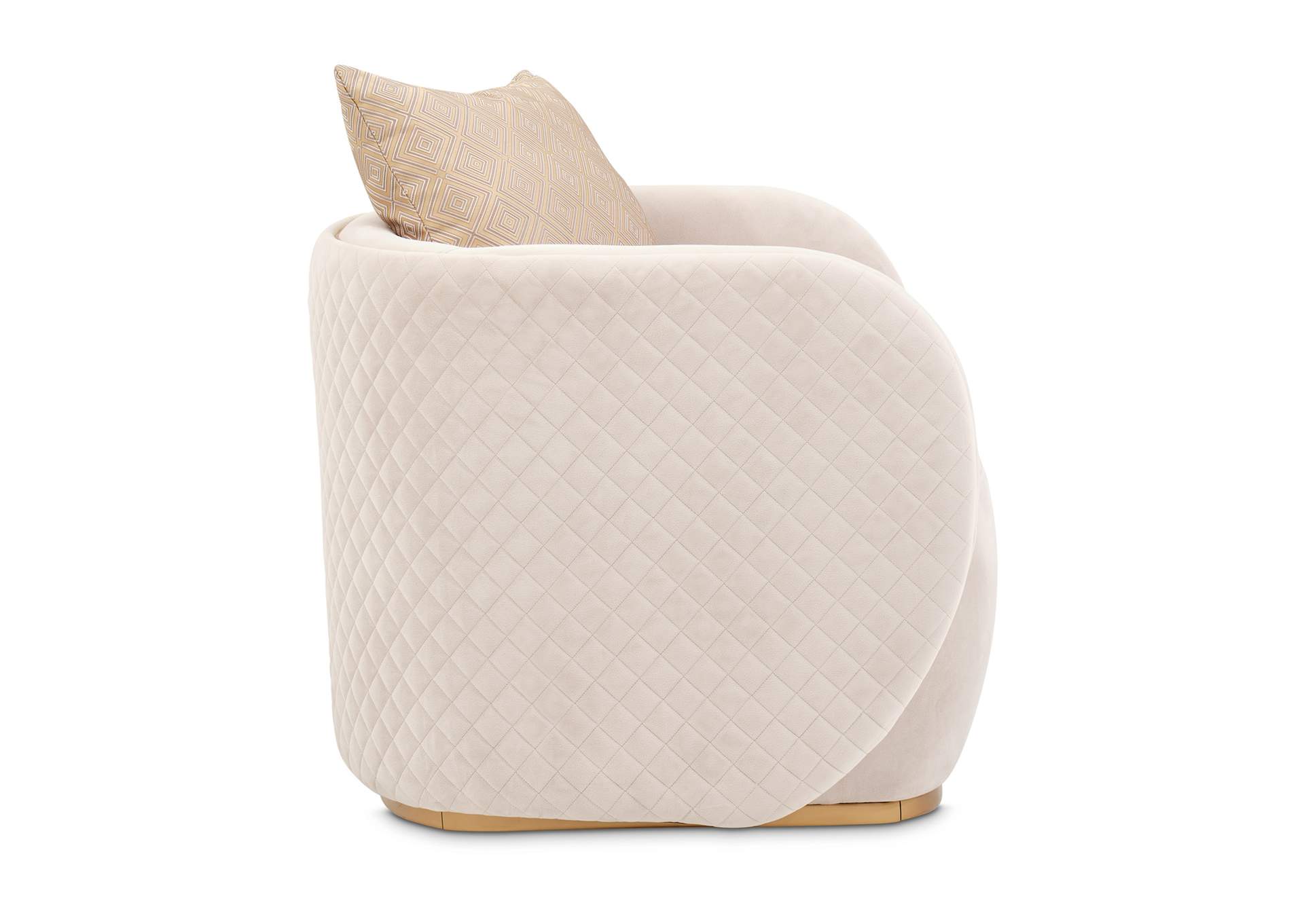 Ariana Accent Chair - Beige and Gold image 5
