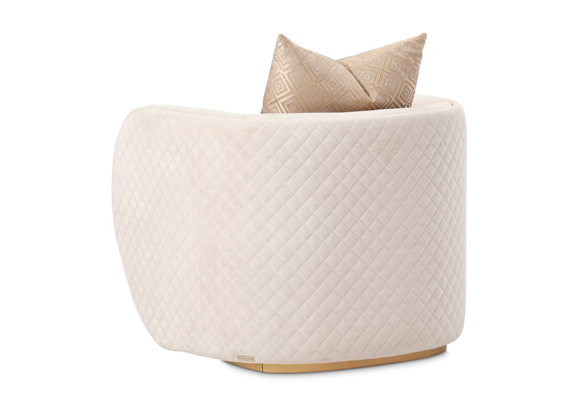 Ariana Accent Chair - Beige and Gold image 8