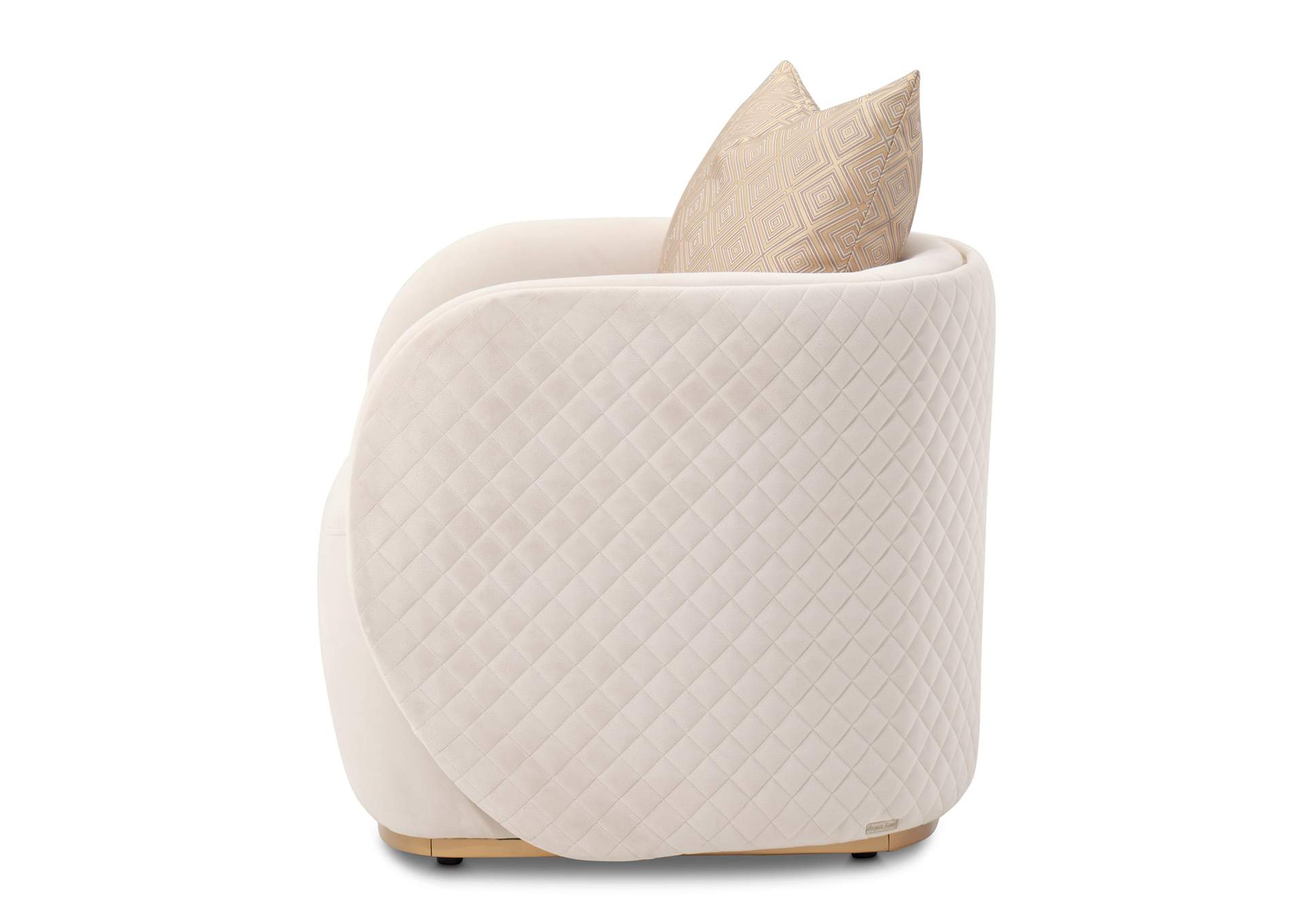 Ariana Accent Chair - Beige and Gold image 9