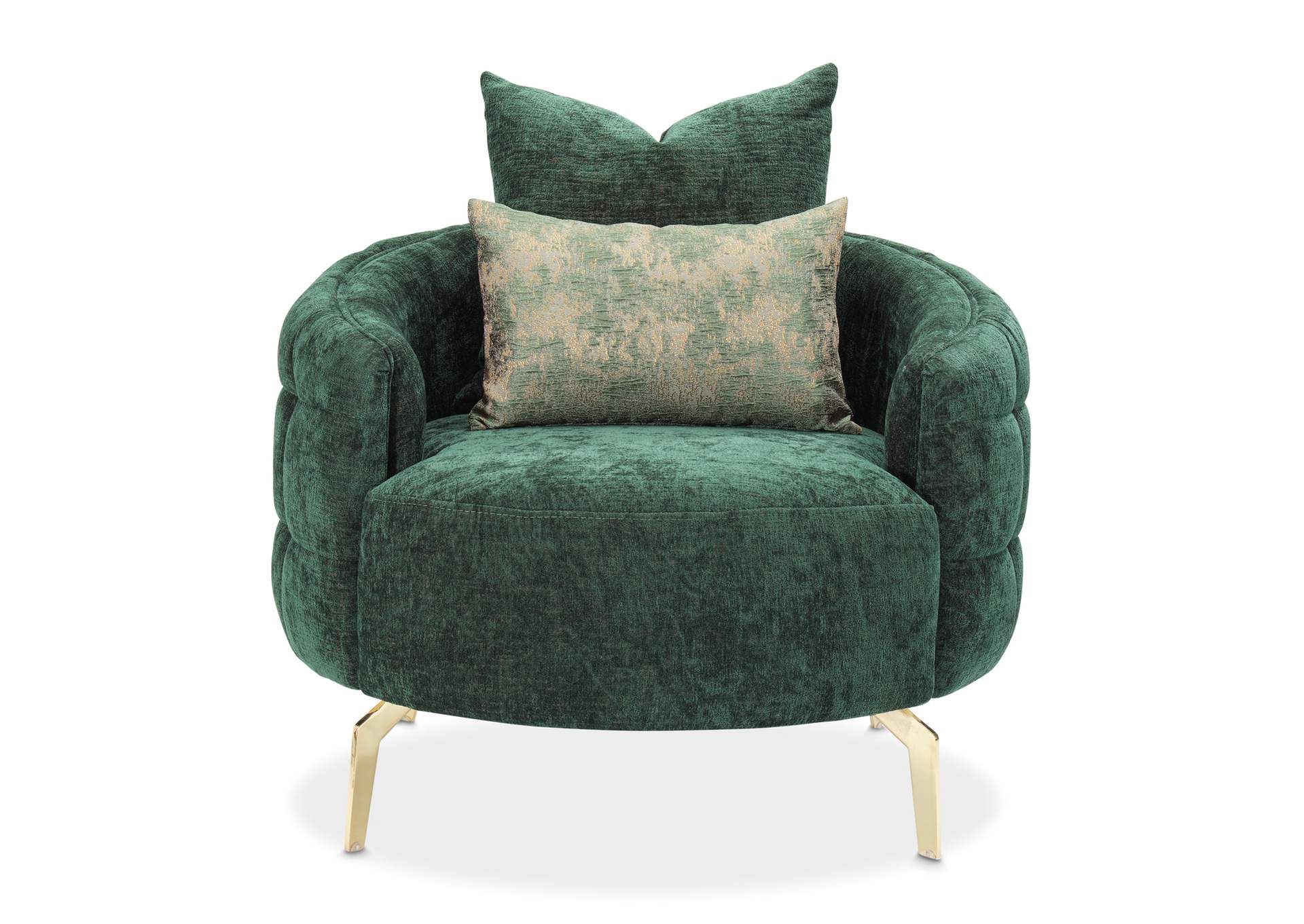Celine Accent Chair - Emerald and Gold image 20
