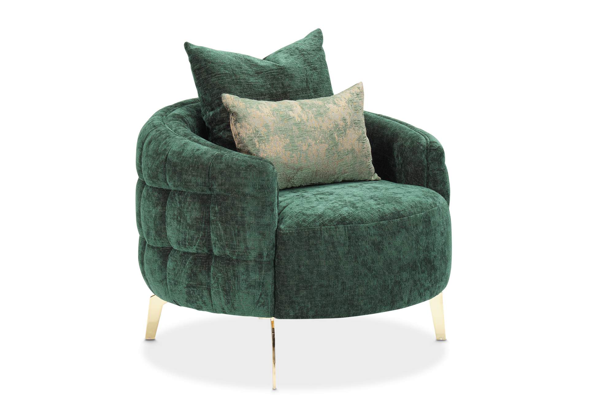 Celine Accent Chair - Emerald and Gold image 19