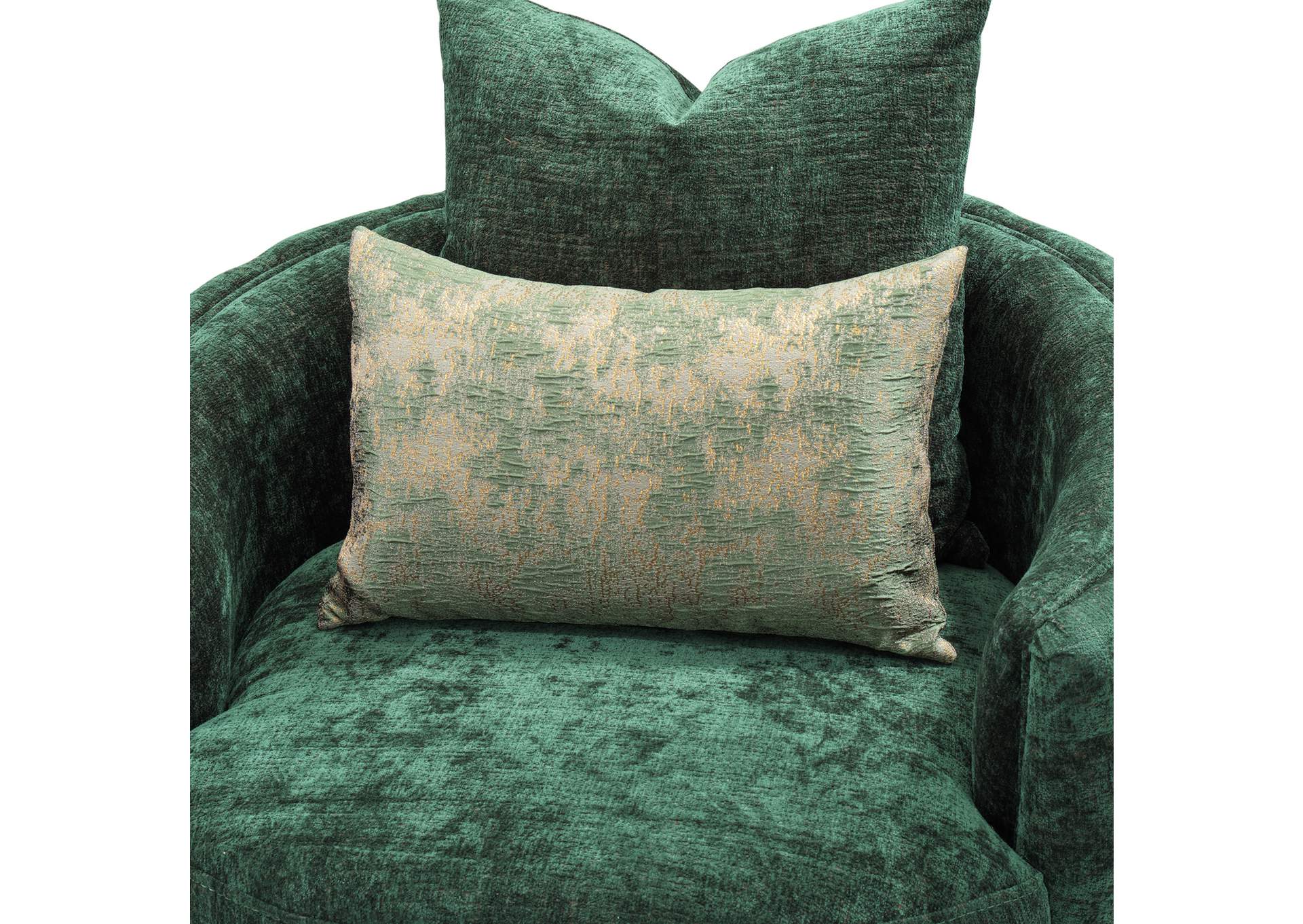 Celine Accent Chair - Emerald and Gold image 10