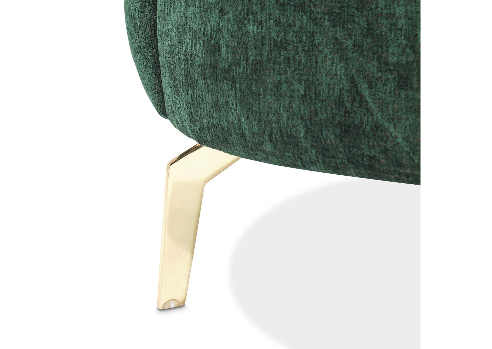 Celine Accent Chair - Emerald and Gold image 9