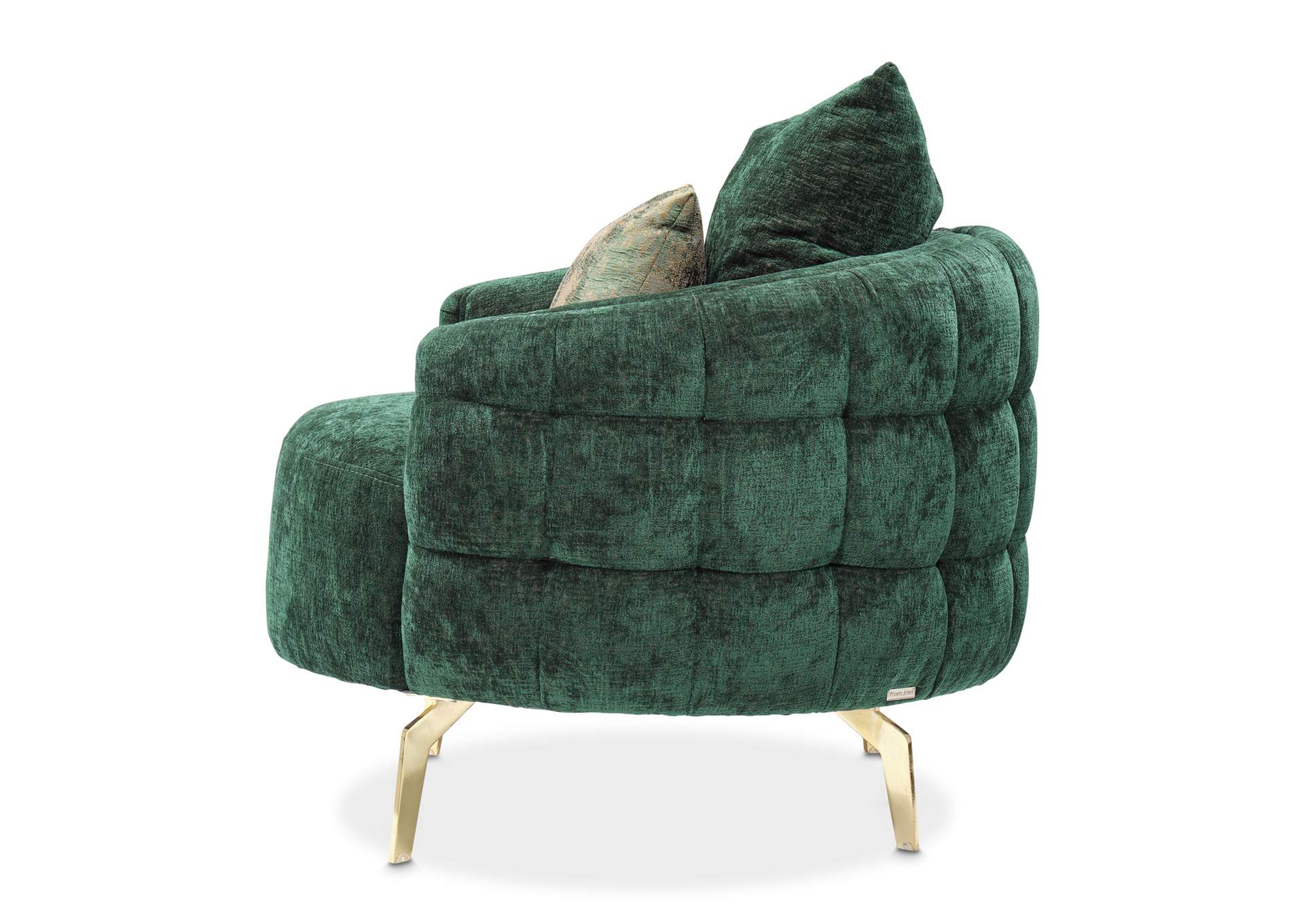 Celine Accent Chair - Emerald and Gold image 15