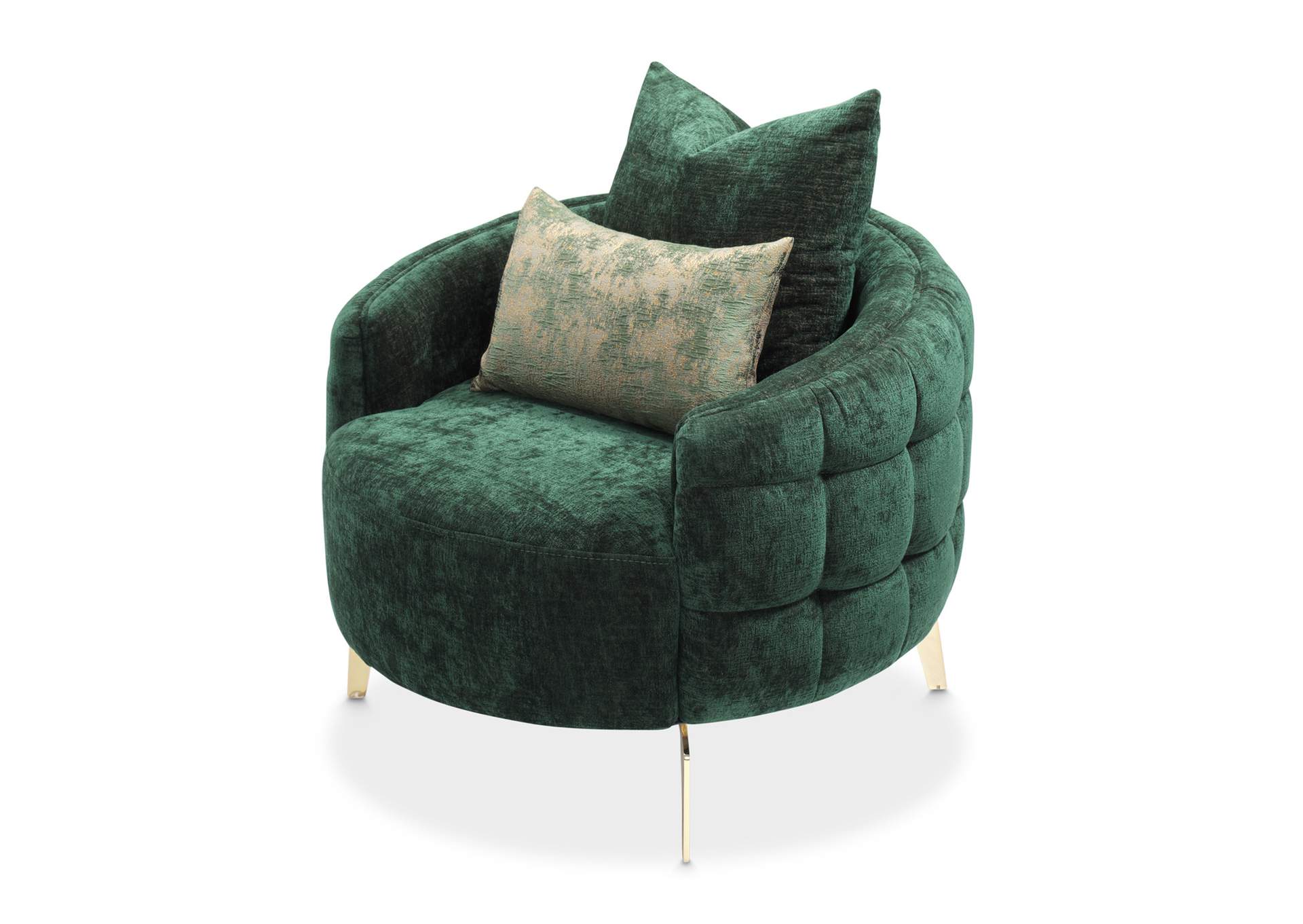 Celine Accent Chair - Emerald and Gold image 14