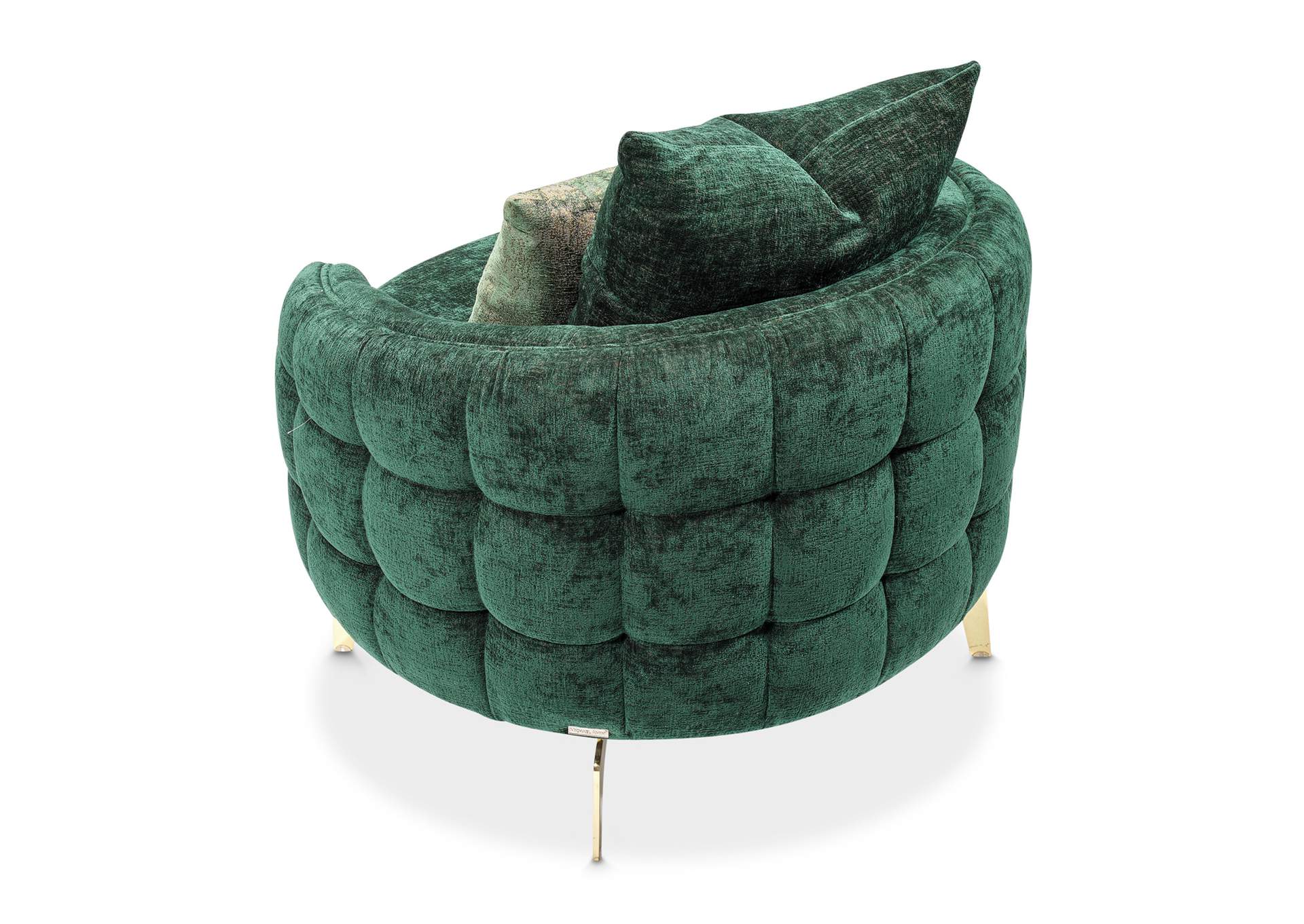 Celine Accent Chair - Emerald and Gold image 13