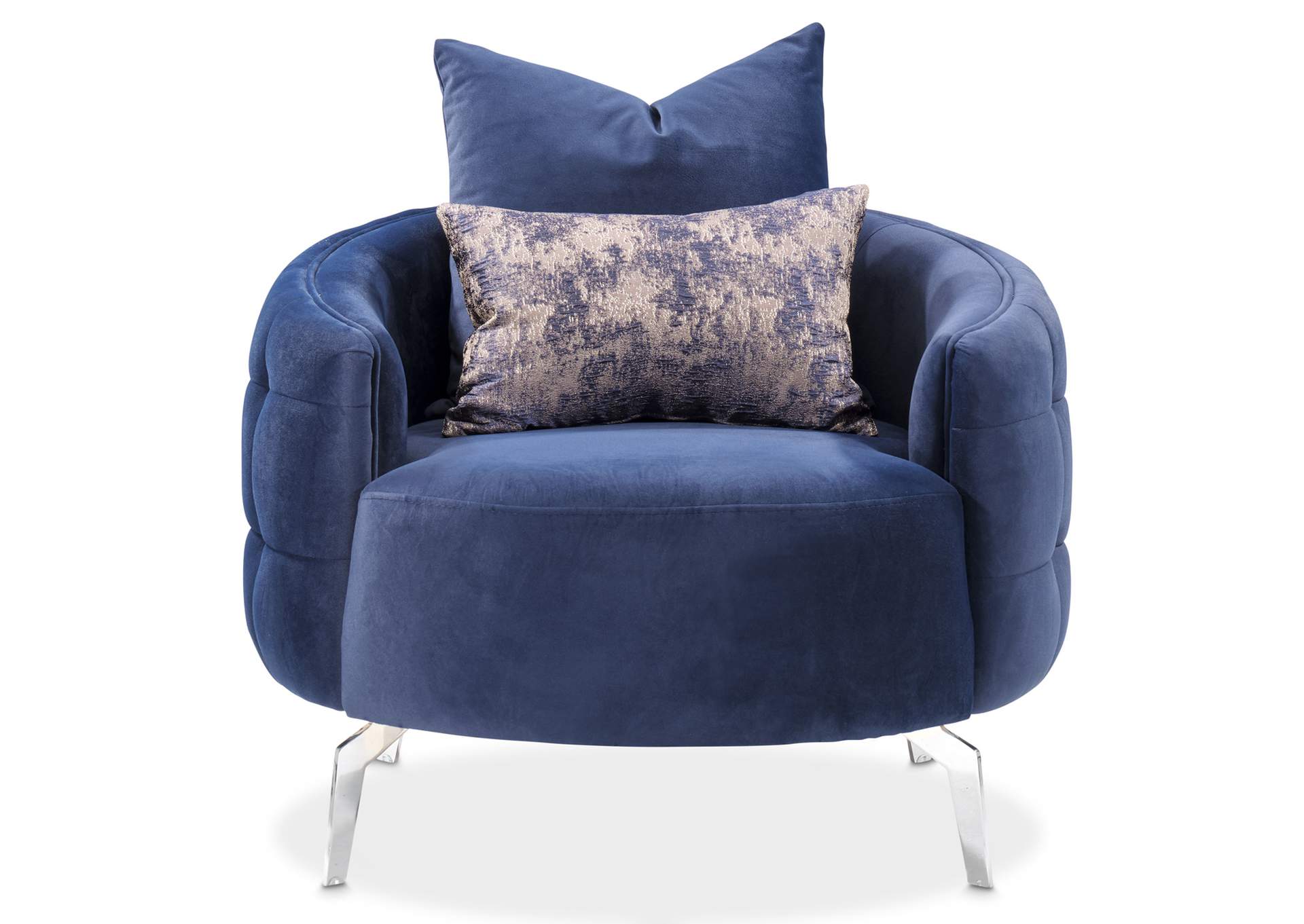 Celine Accent Chair - Indigo and Silver image 18