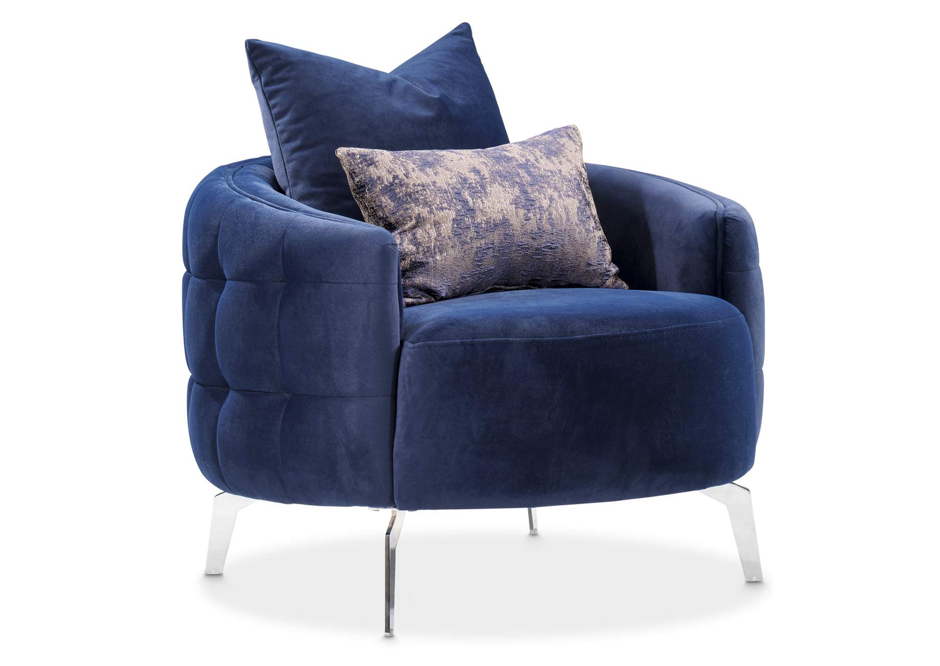 Celine Accent Chair - Indigo and Silver image 17