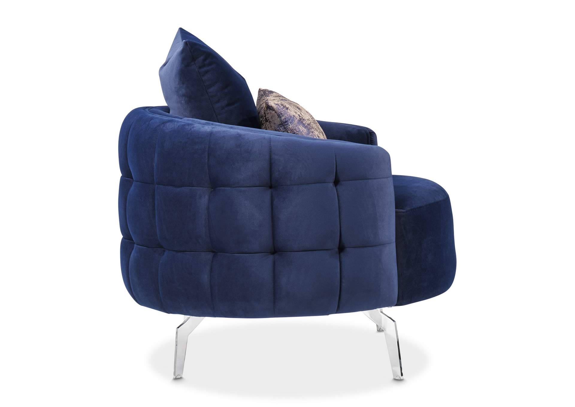 Celine Accent Chair - Indigo and Silver image 16