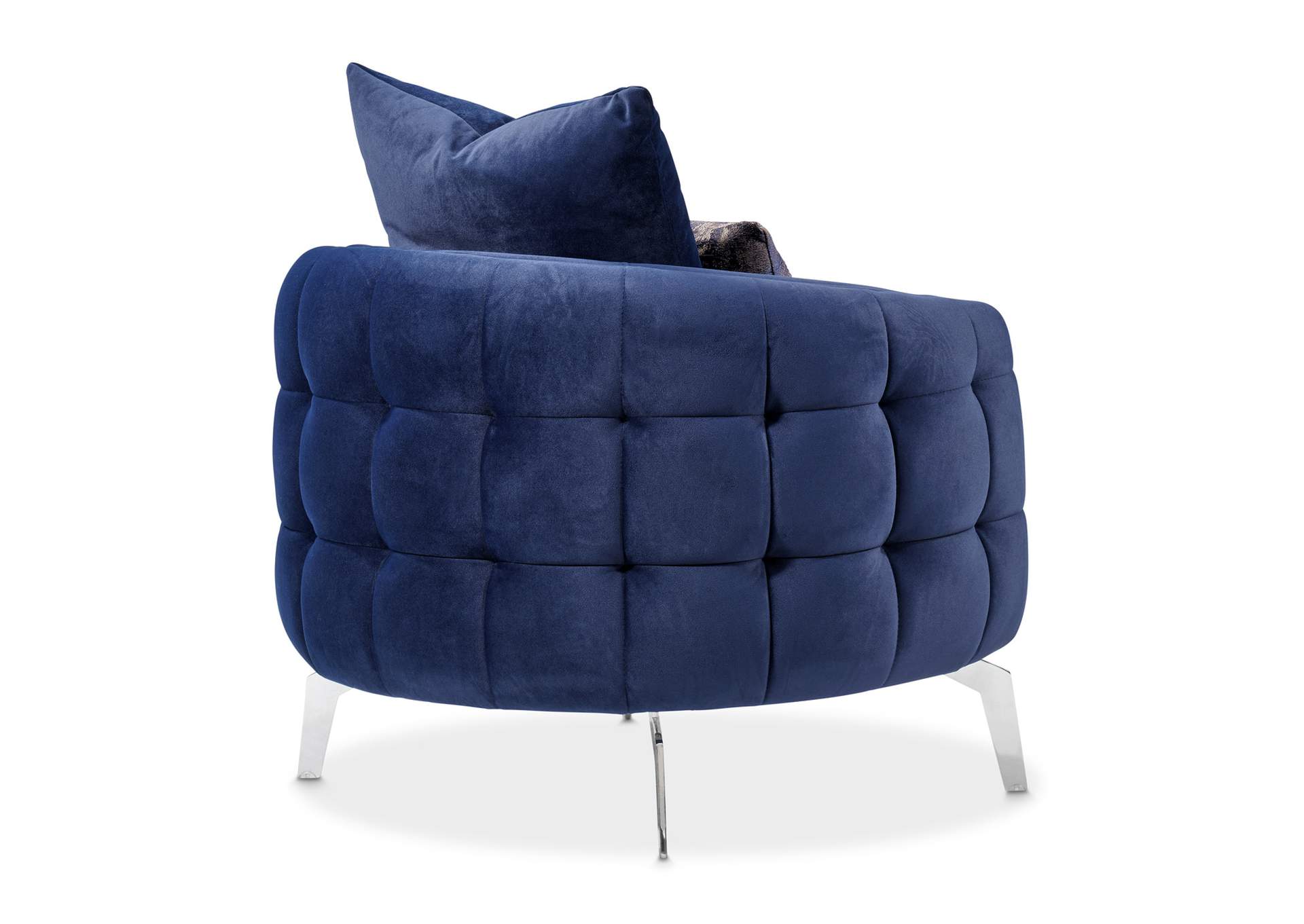 Celine Accent Chair - Indigo and Silver image 15
