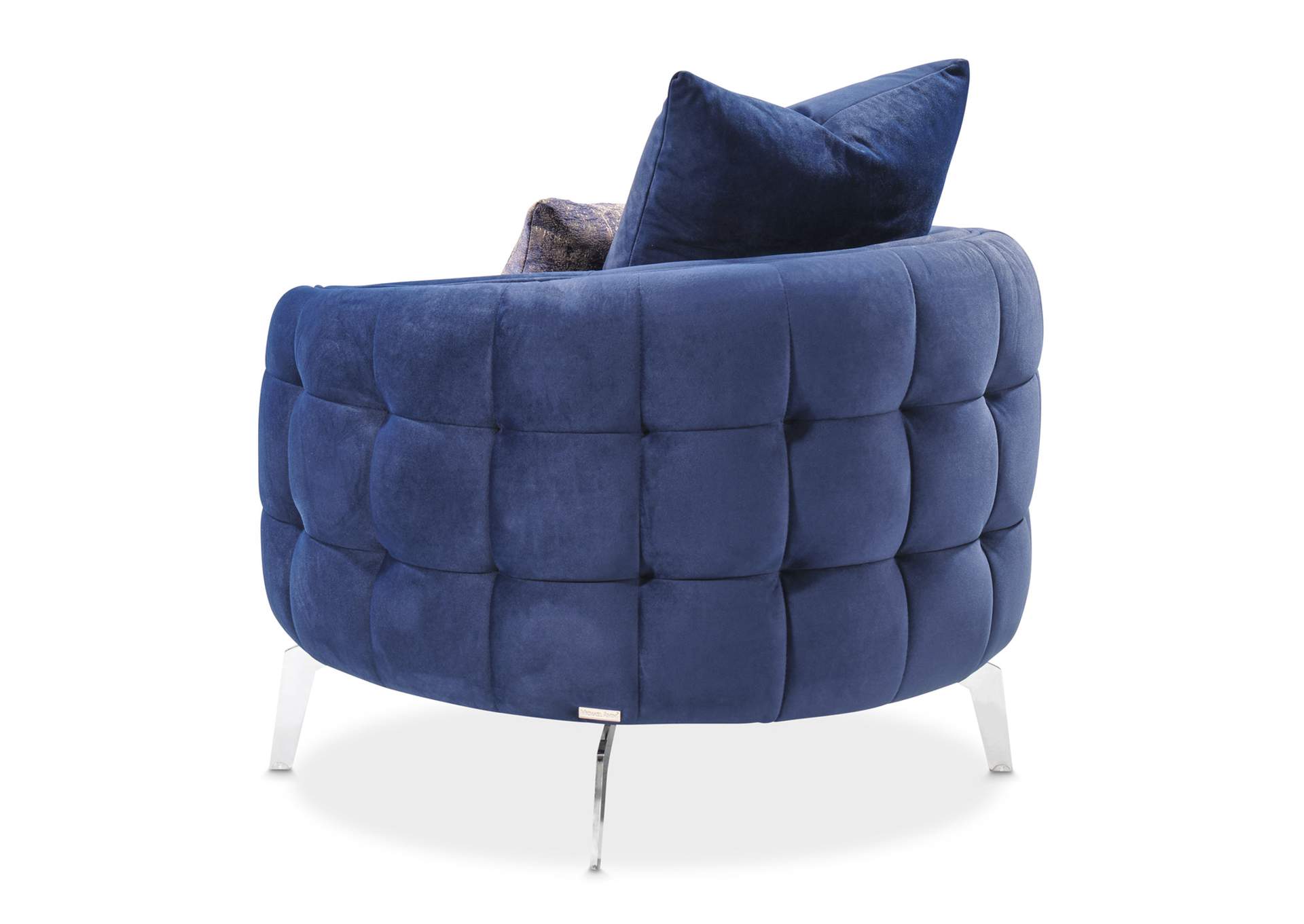 Celine Accent Chair - Indigo and Silver image 13
