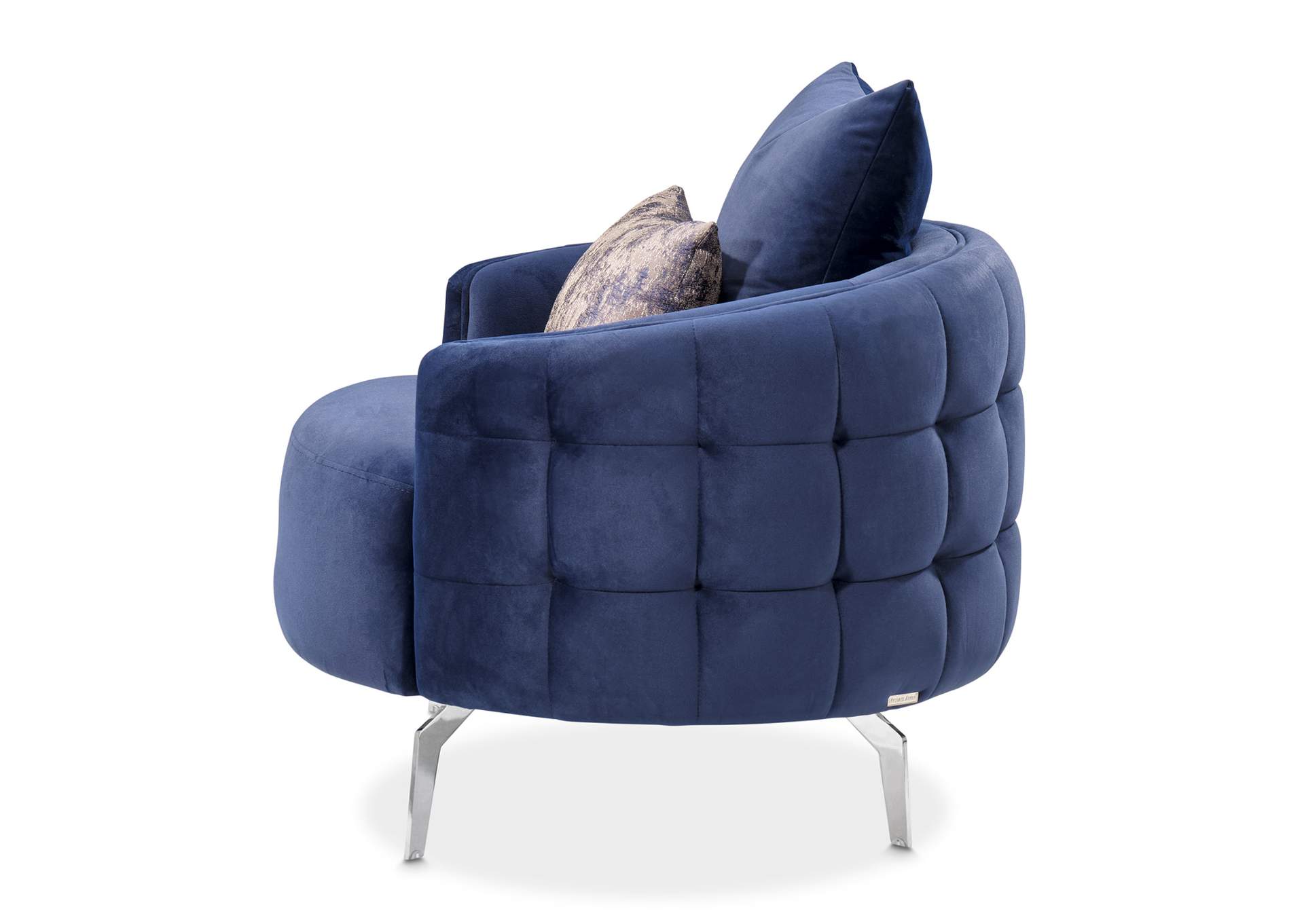 Celine Accent Chair - Indigo and Silver image 12