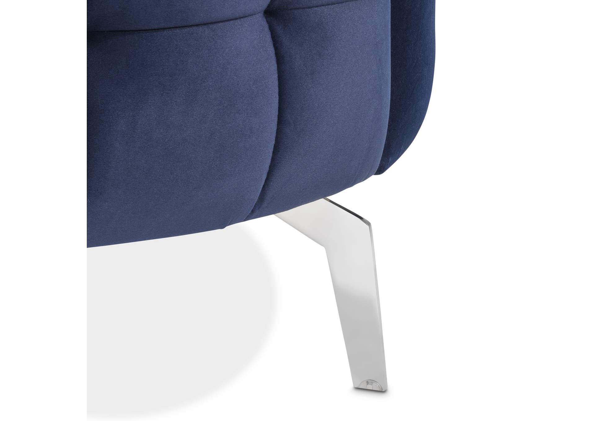 Celine Accent Chair - Indigo and Silver image 3