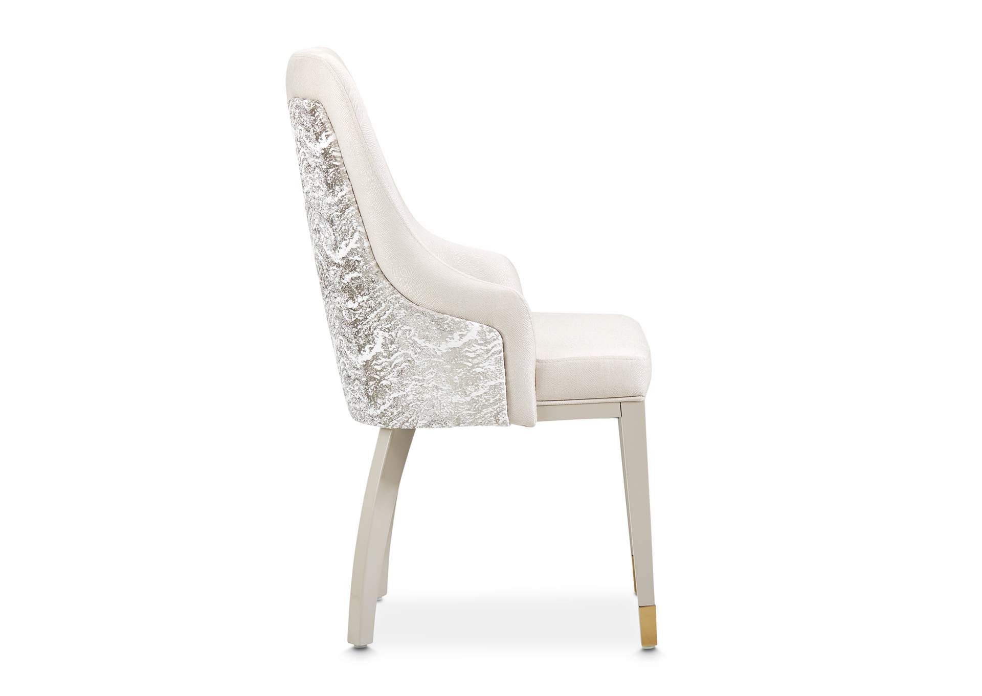 Carmela Dining Arm Chair - Shimmer Ivory image 17