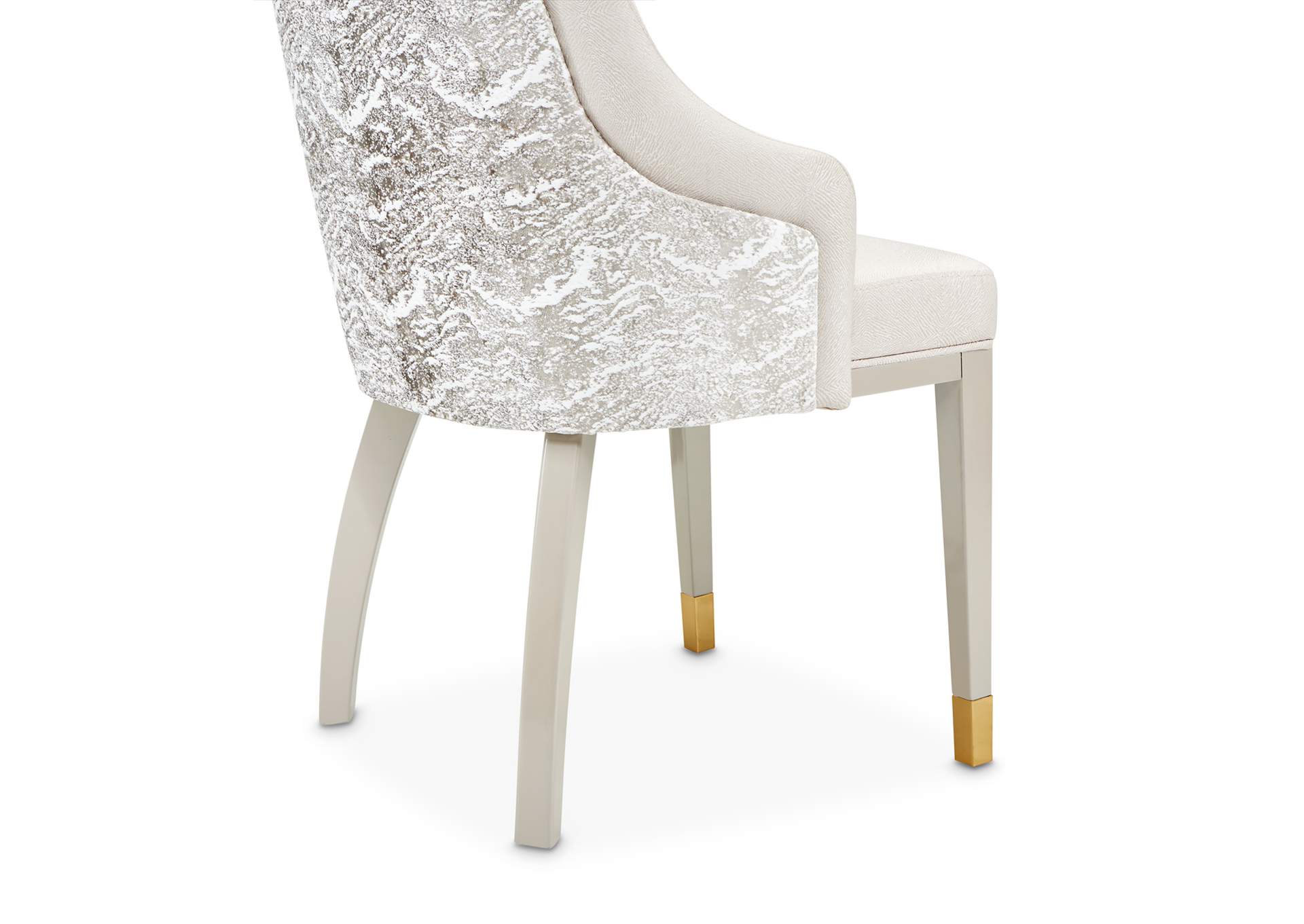 Carmela Dining Arm Chair - Shimmer Ivory image 11