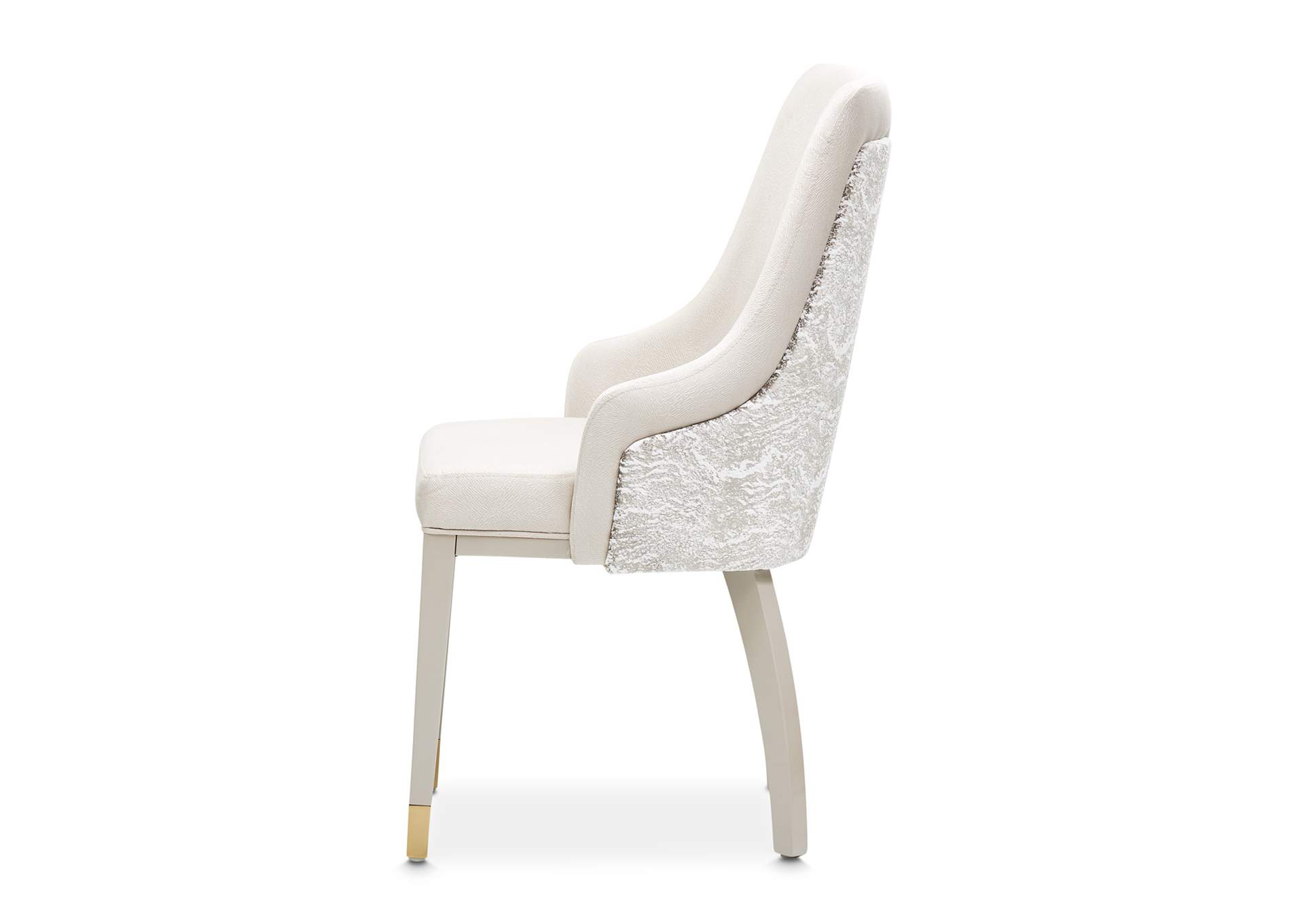 Carmela Dining Arm Chair - Shimmer Ivory image 13