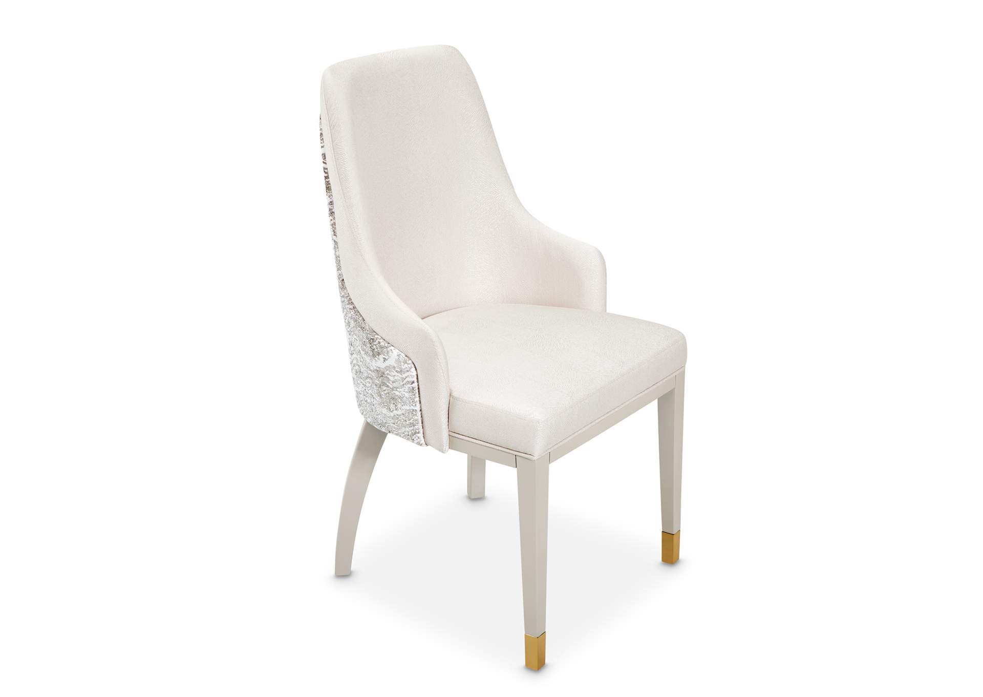 Carmela Dining Arm Chair - Shimmer Ivory image 12