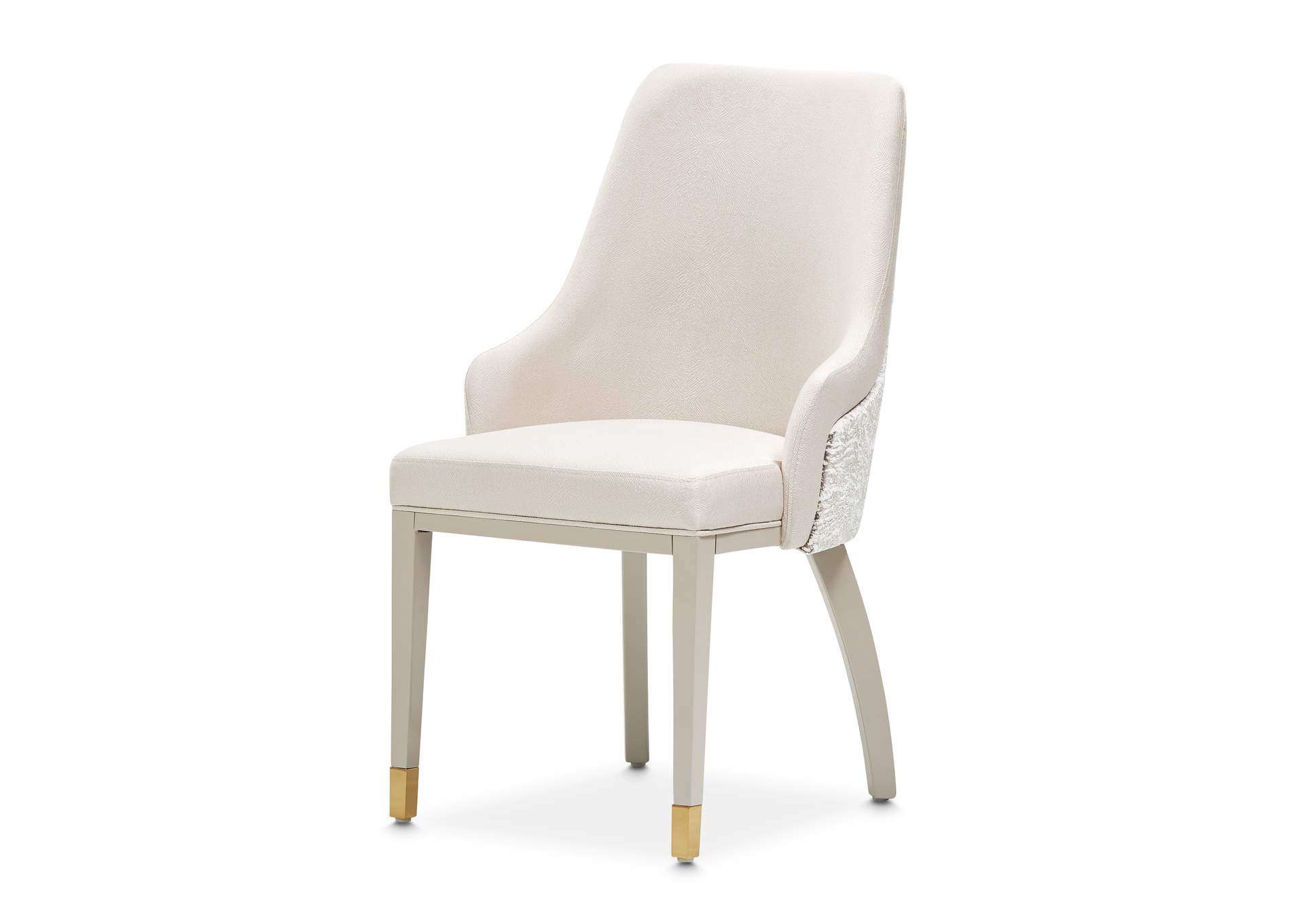 Carmela Dining Arm Chair - Shimmer Ivory image 4