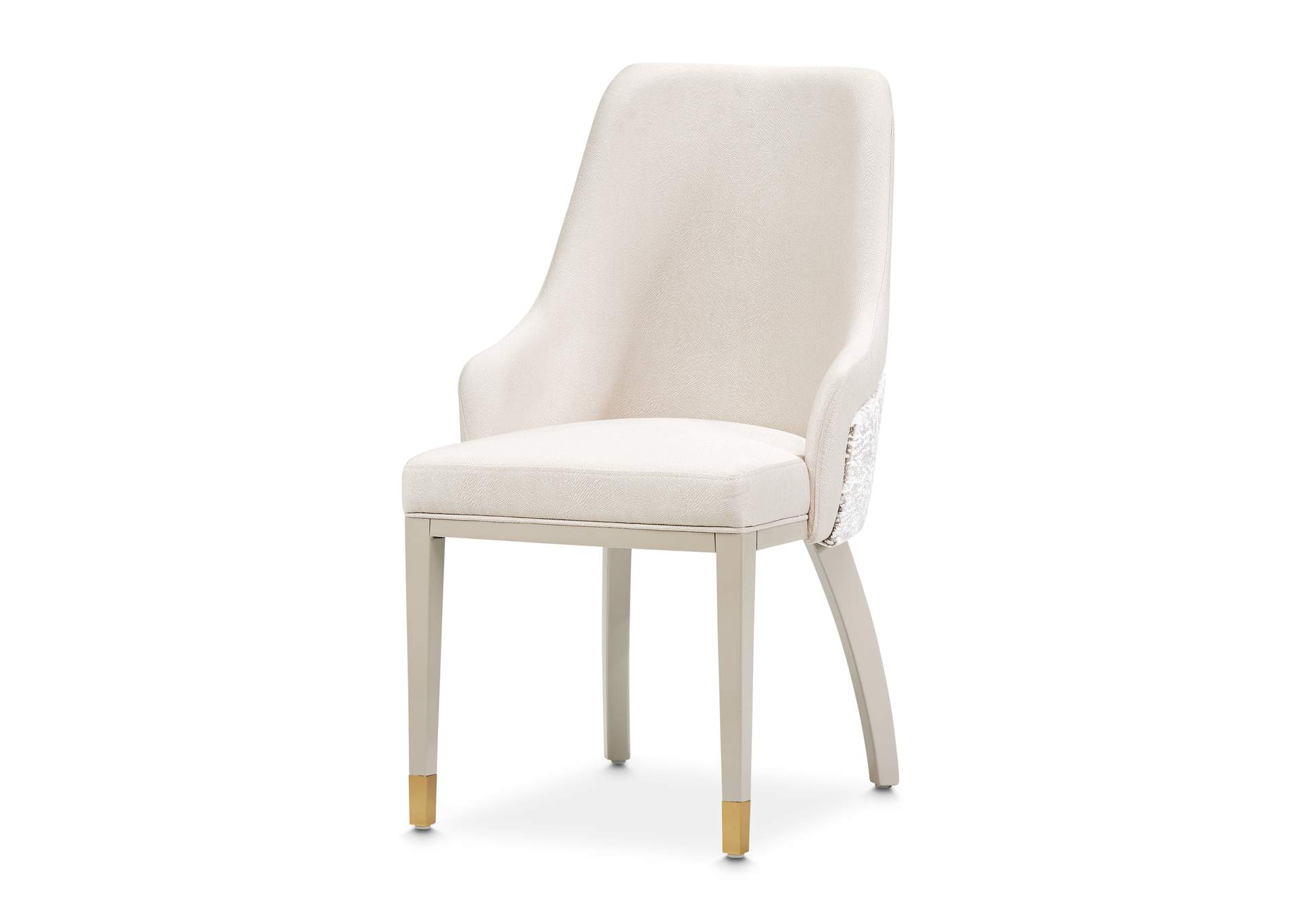 Carmela Dining Arm Chair - Shimmer Ivory image 5