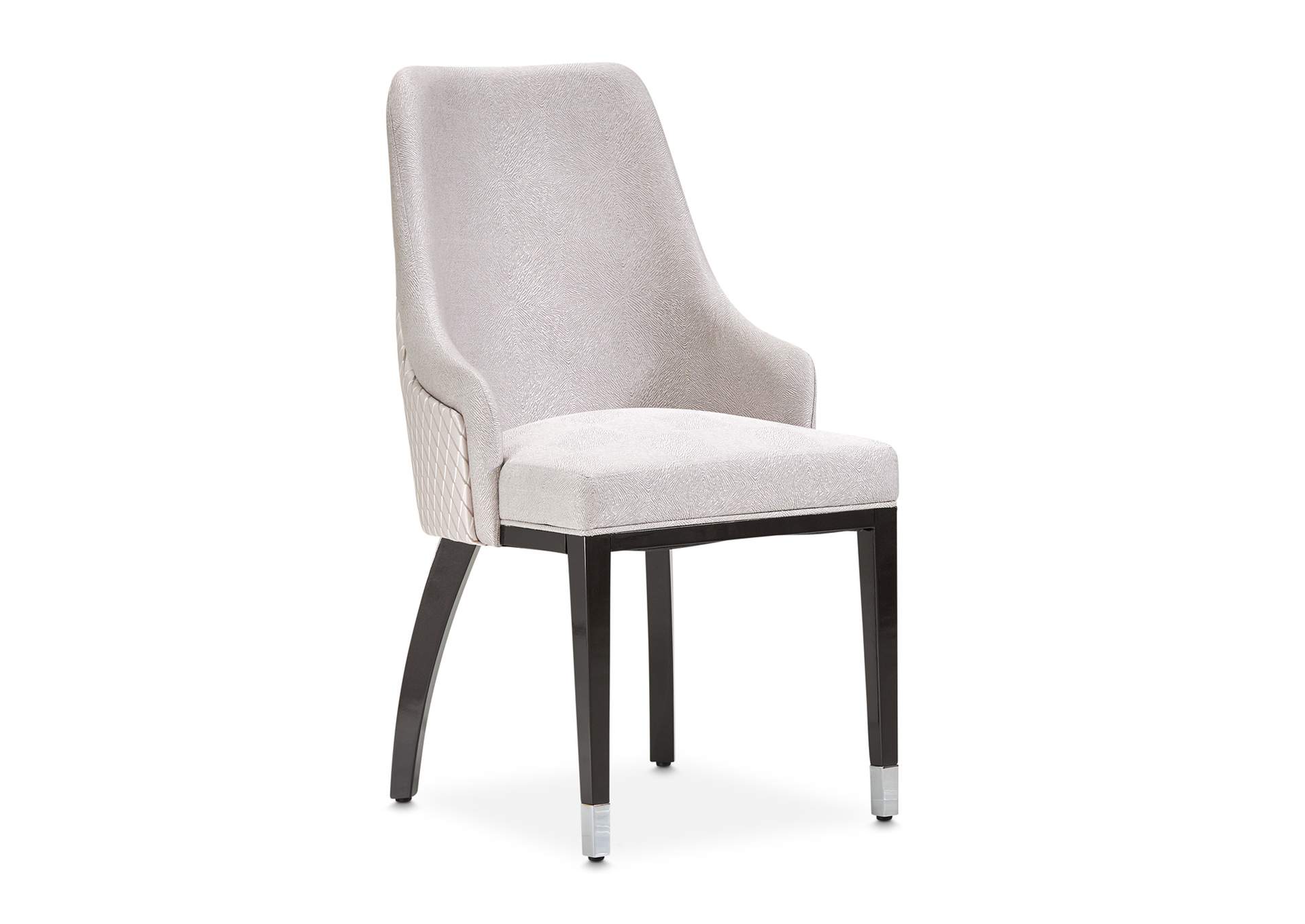 Carmela Dining Arm Chair - Glossy Charcoal Sand image 19