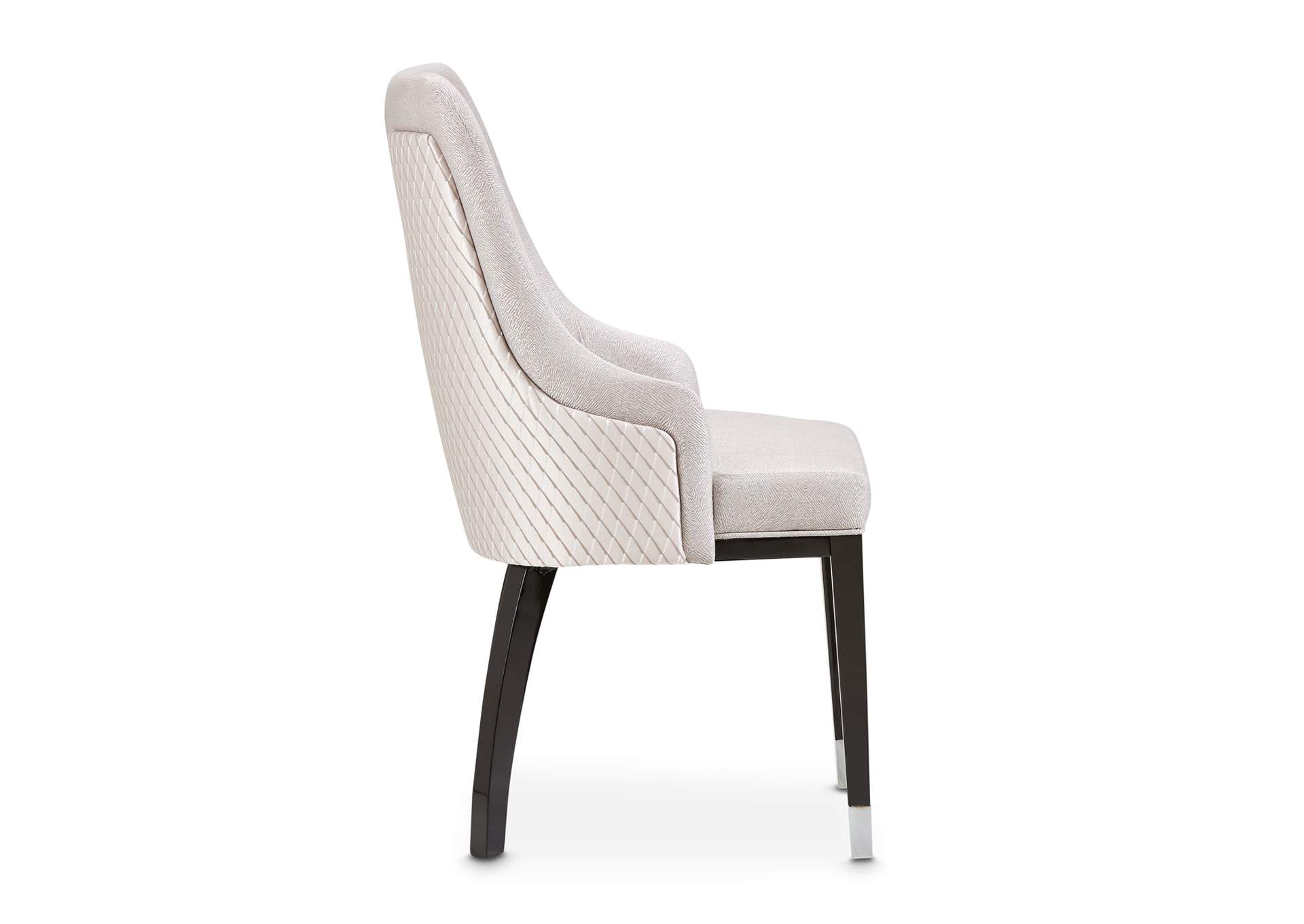 Carmela Dining Arm Chair - Glossy Charcoal Sand image 18
