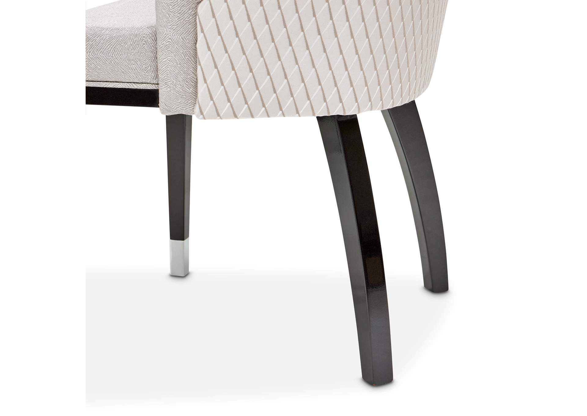 Carmela Dining Arm Chair - Glossy Charcoal Sand image 12