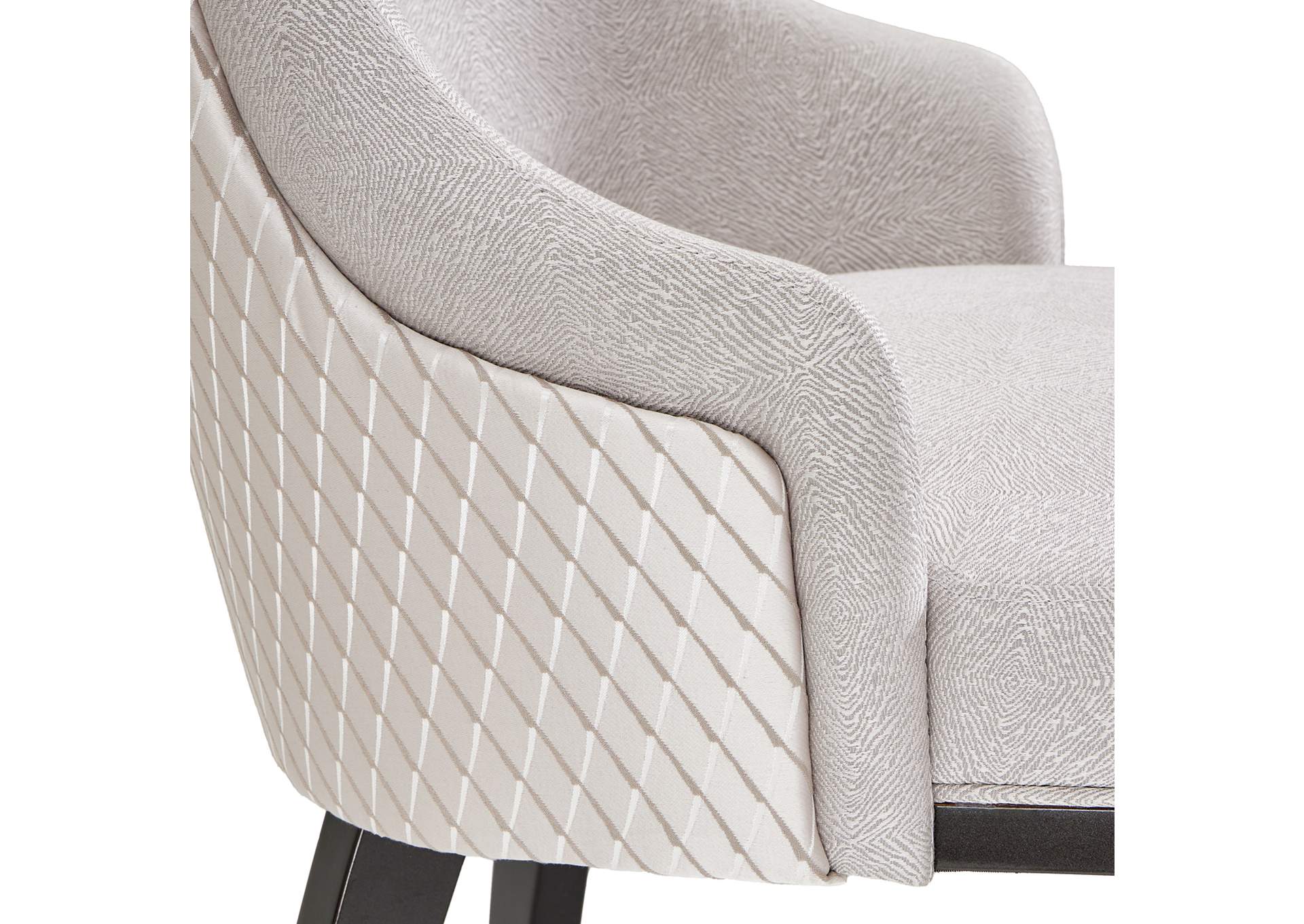 Carmela Dining Arm Chair - Glossy Charcoal Sand image 10