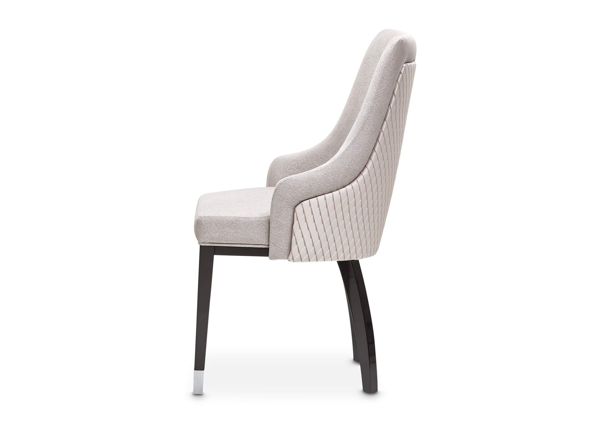 Carmela Dining Arm Chair - Glossy Charcoal Sand image 14