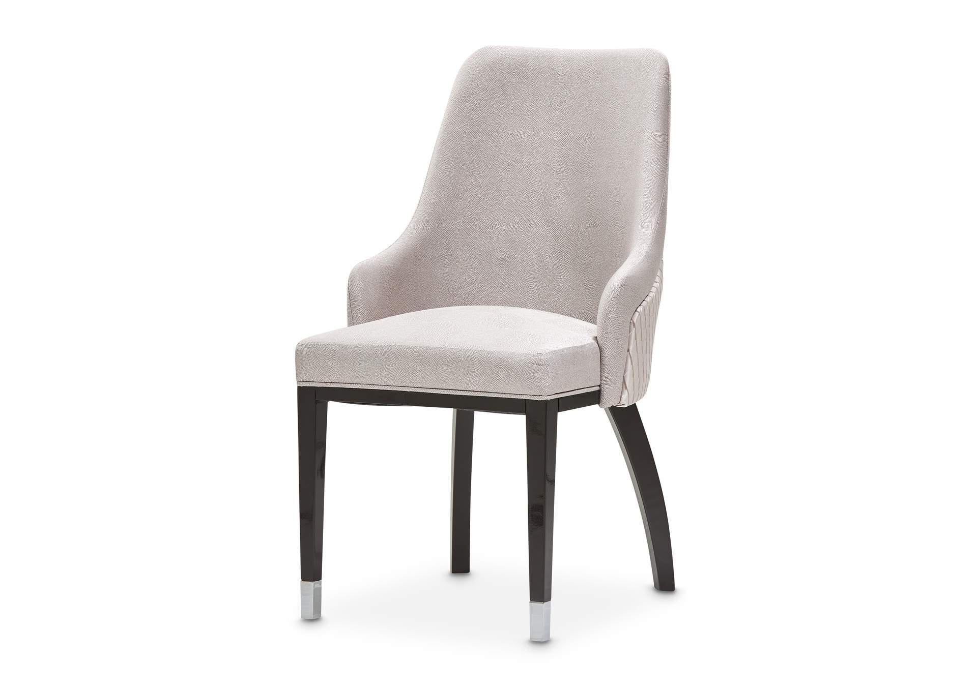 Carmela Dining Arm Chair - Glossy Charcoal Sand image 4