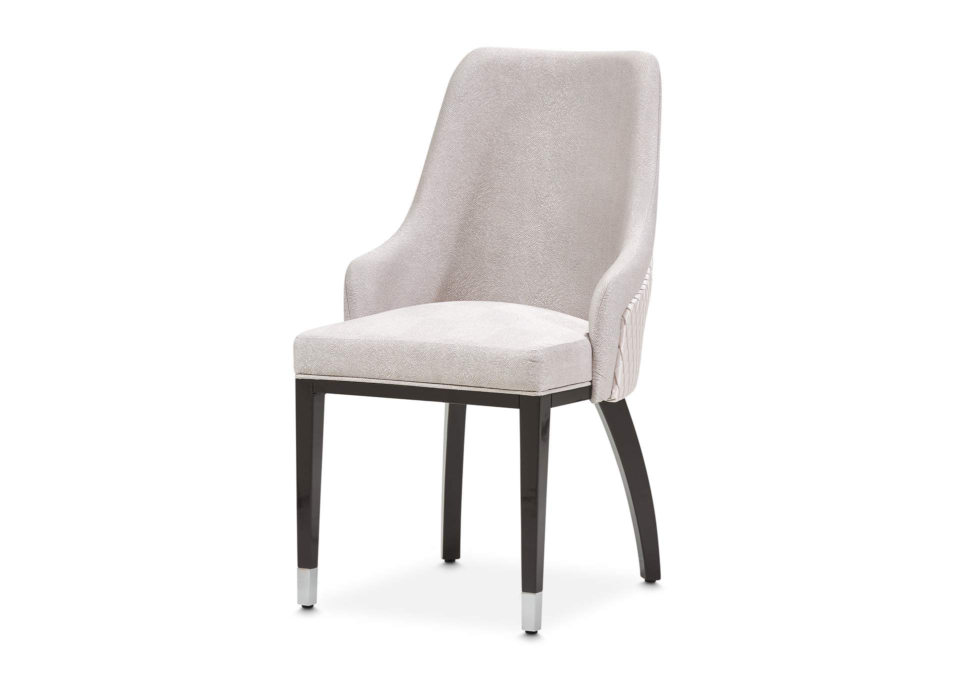 Carmela Dining Arm Chair - Glossy Charcoal Sand image 5