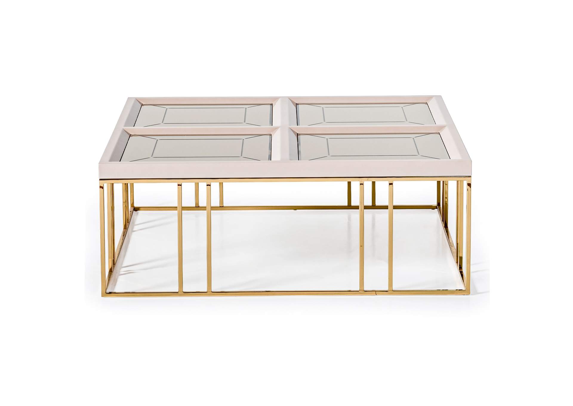 Carmela Cocktail Table - Shimmer Ivory image 4
