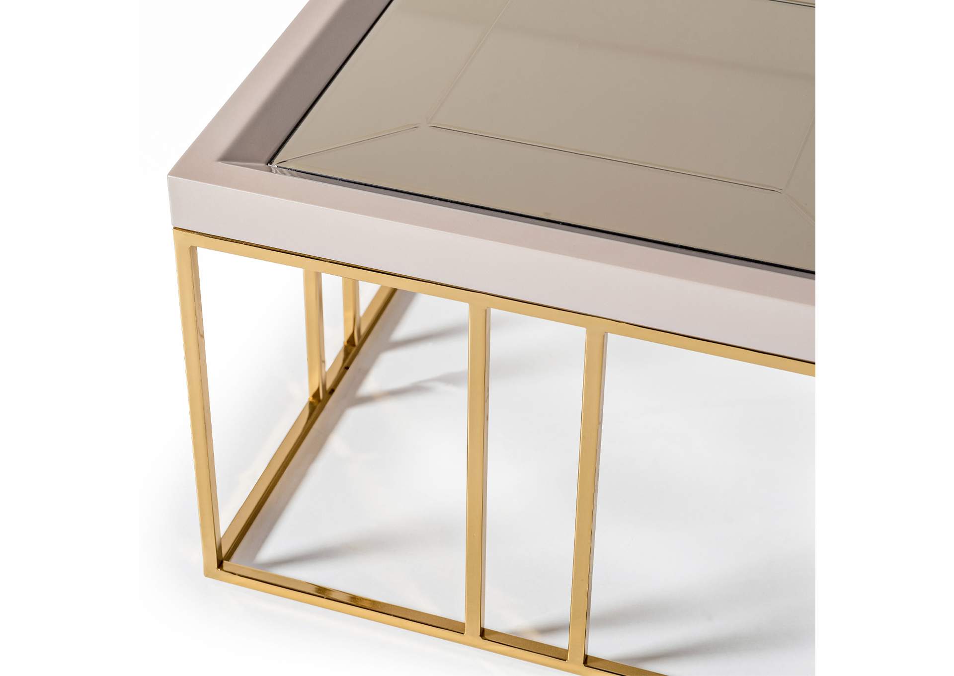 Carmela Cocktail Table - Shimmer Ivory image 6