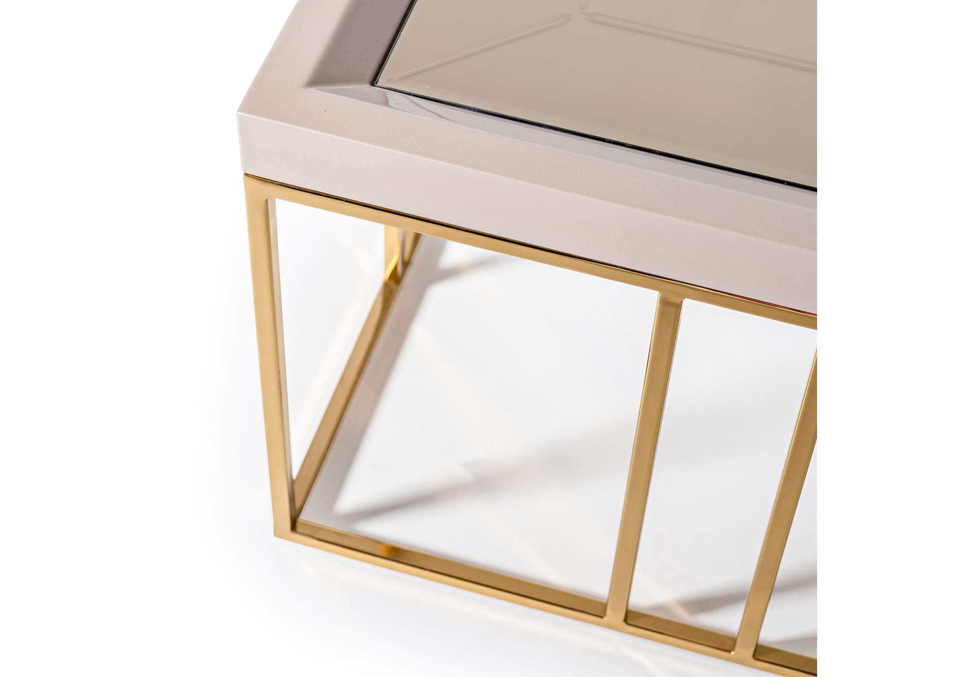 Carmela Cocktail Table - Shimmer Ivory image 8