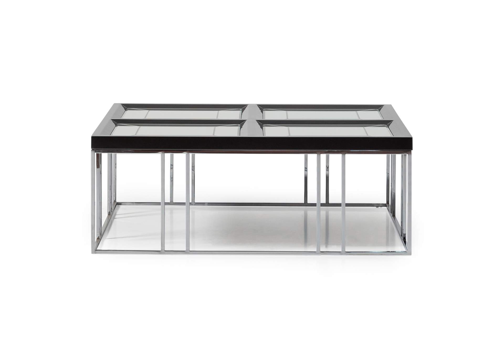 Carmela Cocktail Table - Glossy Charcoal Sand image 1