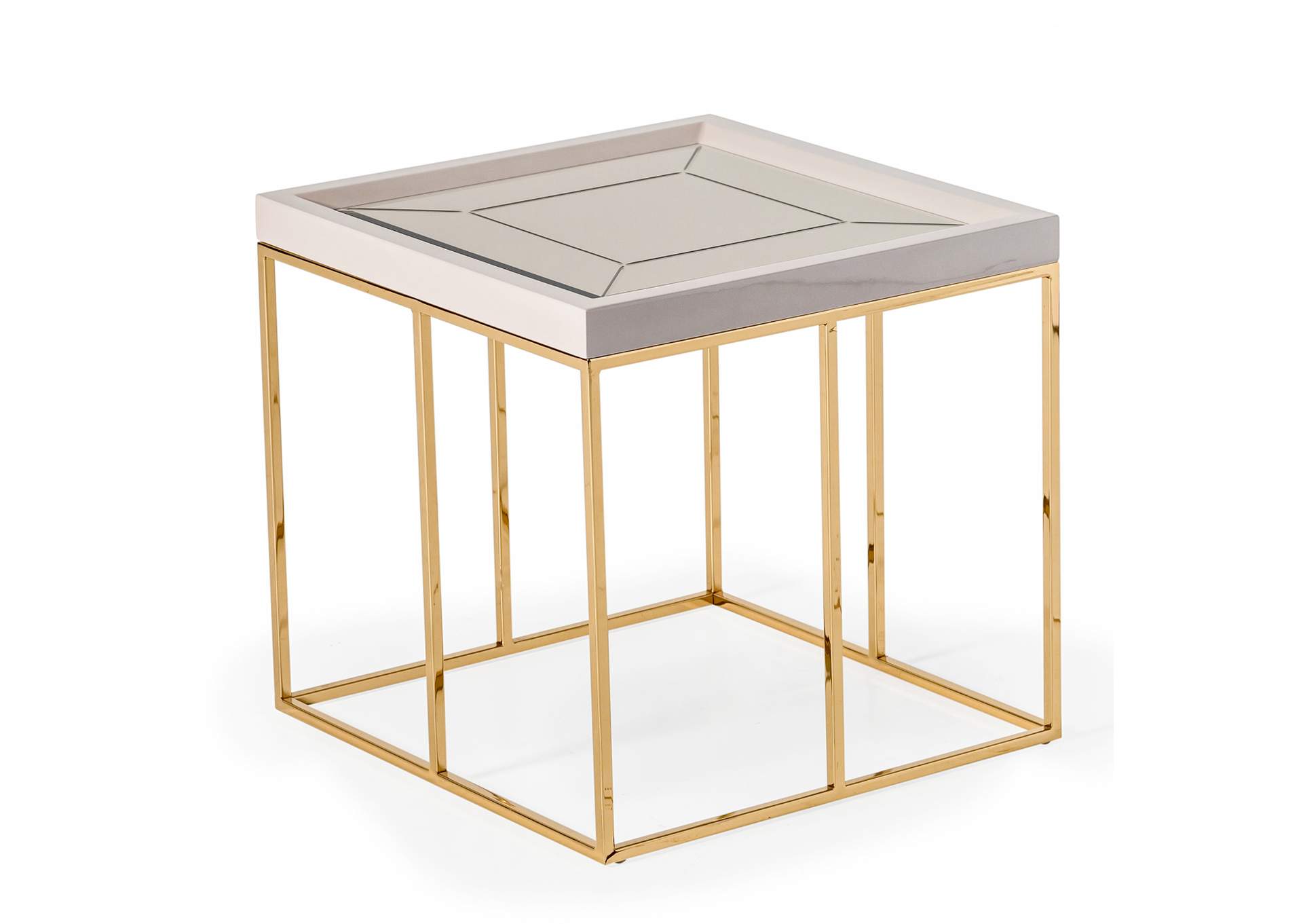 Carmela Side Table - Shimmer Ivory image 5