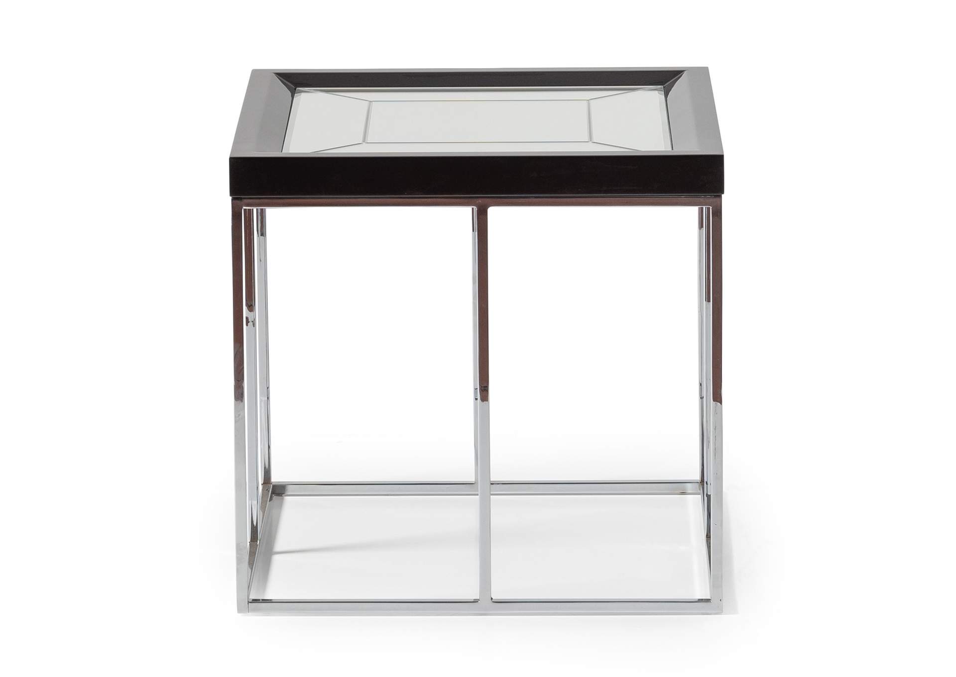 Carmela End Table - Glossy Charcoal Sand image 4