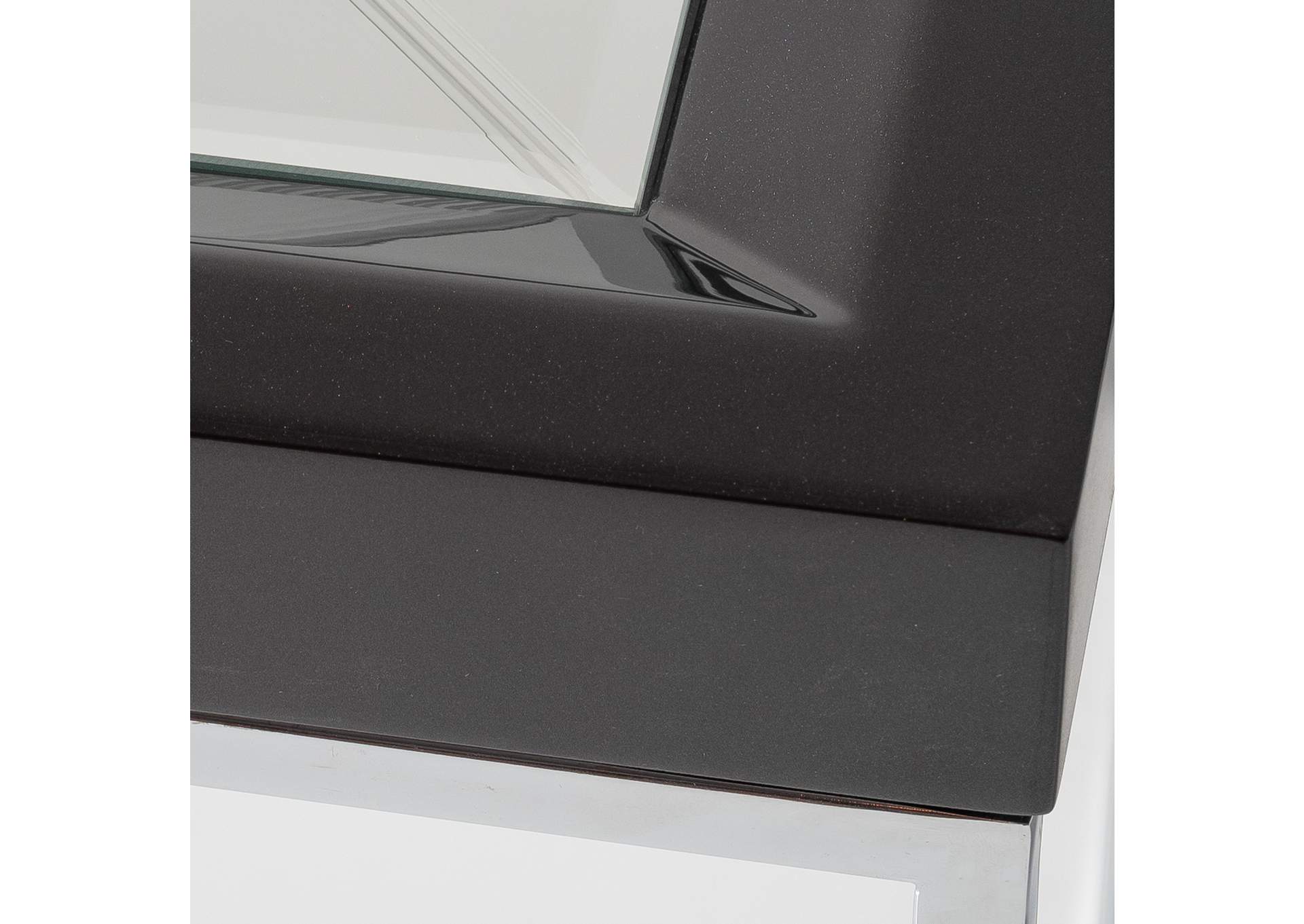Carmela End Table - Glossy Charcoal Sand image 6