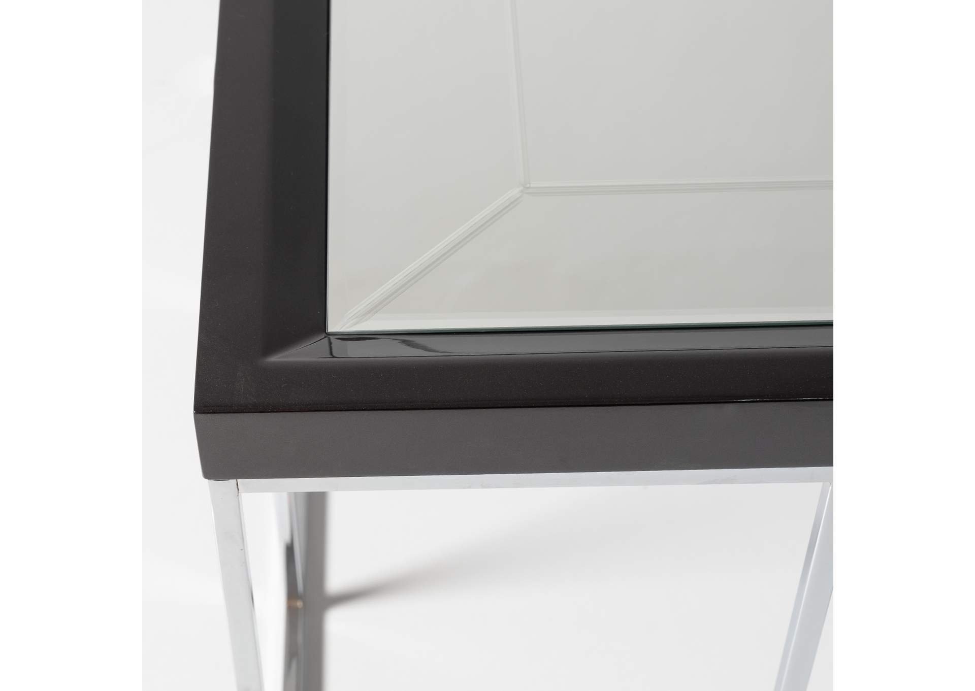 Carmela End Table - Glossy Charcoal Sand image 7