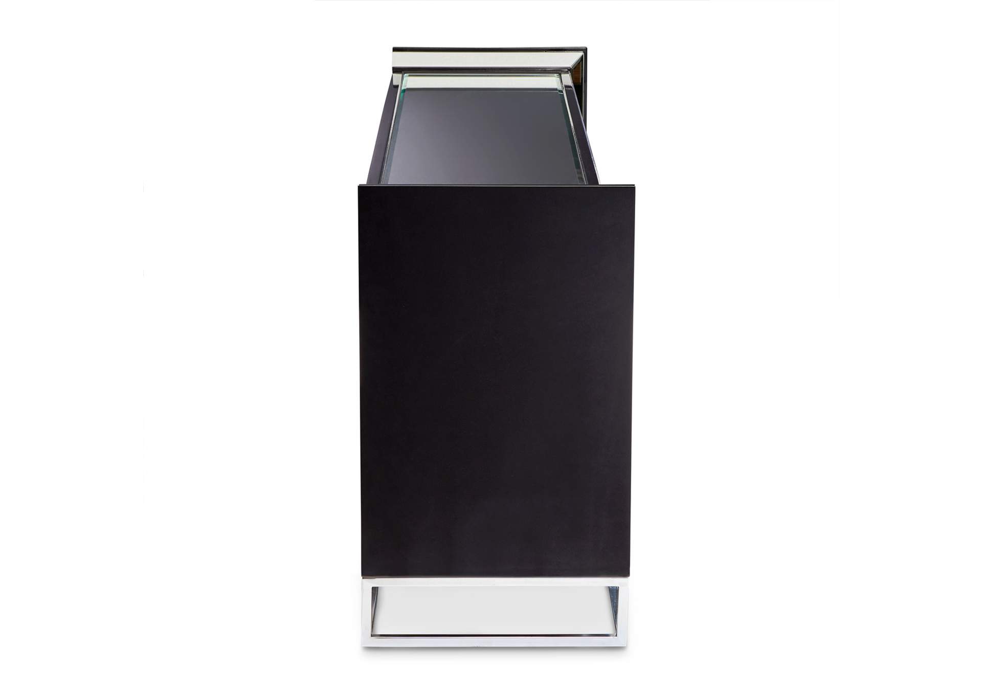 Carmela Console Table - Glossy Charcoal Sand image 4