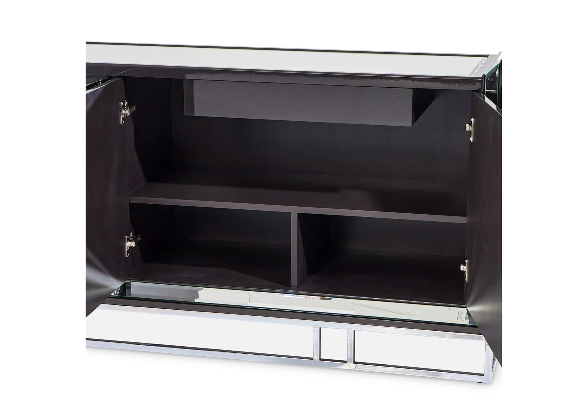 Carmela Console Table - Glossy Charcoal Sand image 13