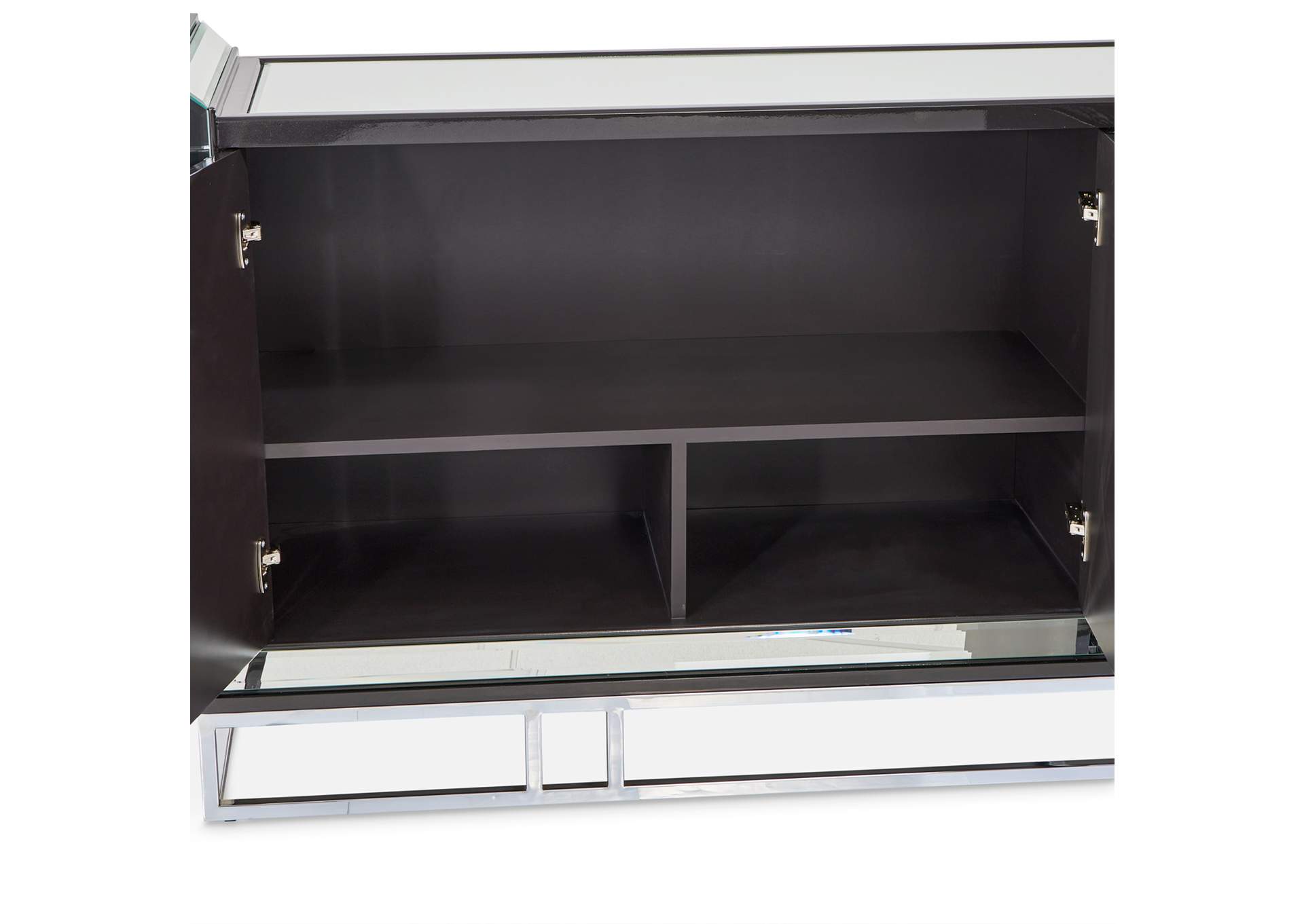 Carmela Console Table - Glossy Charcoal Sand image 14