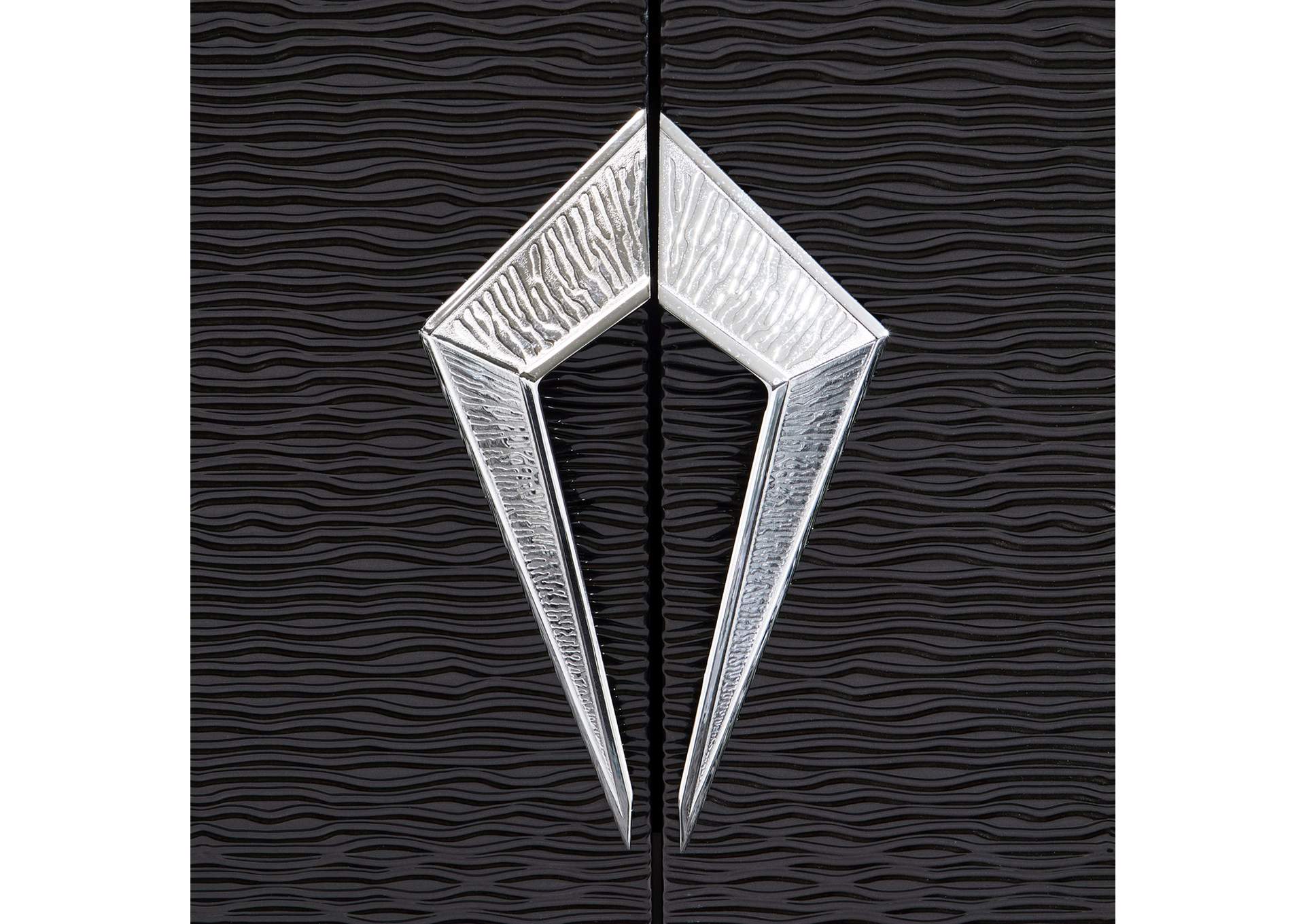 Carmela Console Table - Glossy Charcoal Sand image 7