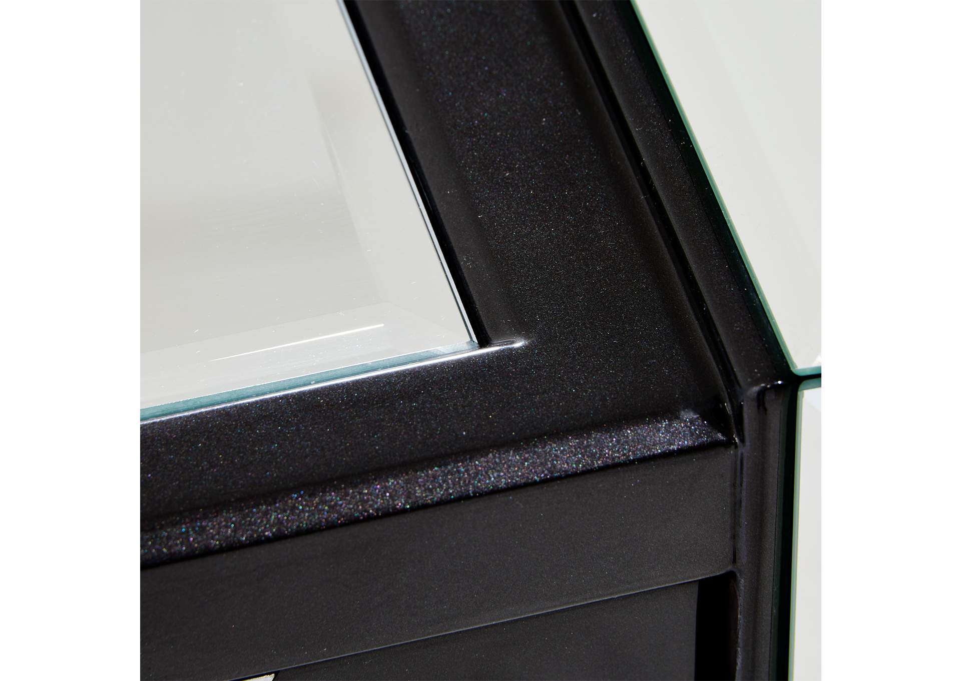 Carmela Console Table - Glossy Charcoal Sand image 10