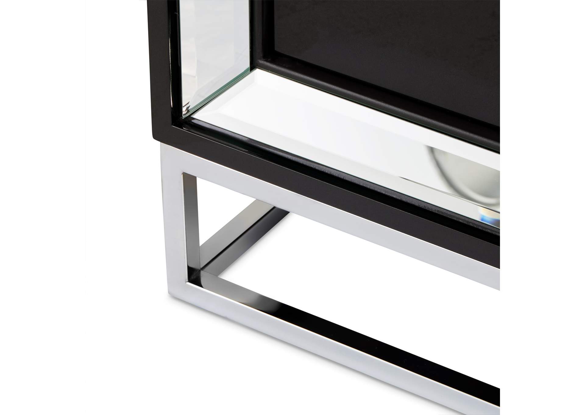 Carmela Console Table - Glossy Charcoal Sand image 12